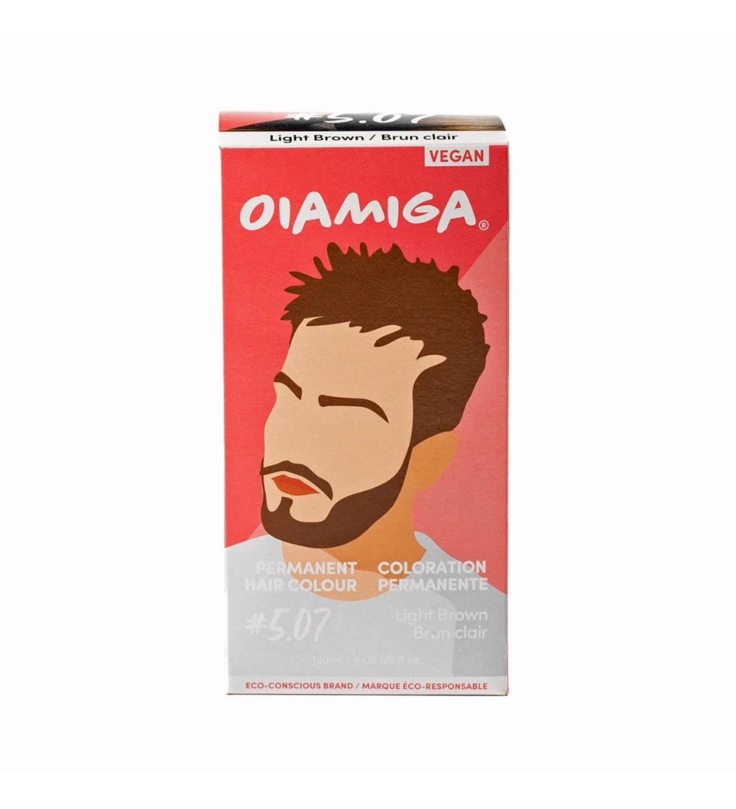Oiamiga Light Brown Permanent Hair Dye Inclusive Hair Colour for All Hair Types Rapid Processing Made with Natural Ingredients Vegan and Cruelty Free 120ml - Buy Online on GoSupps.com