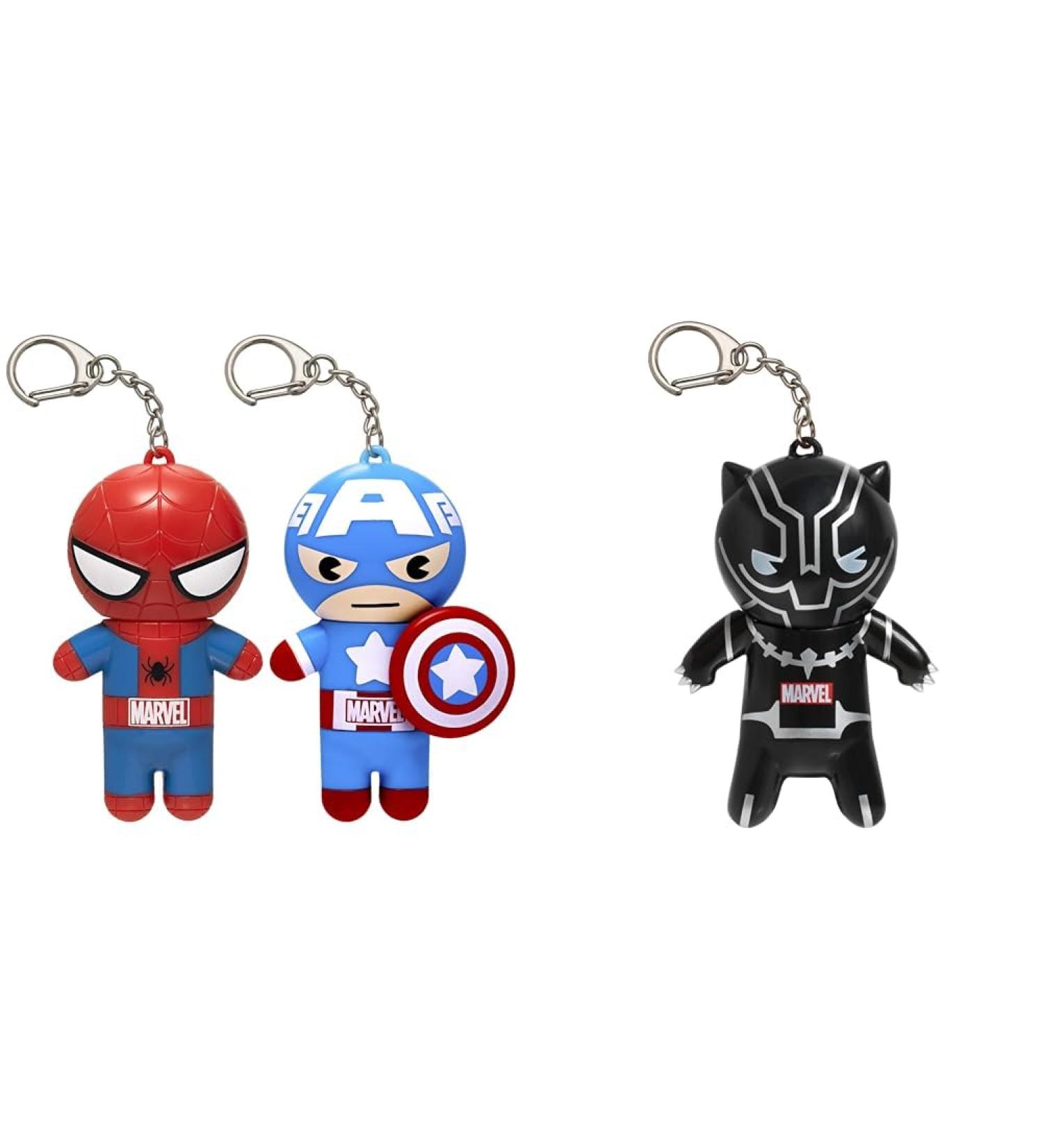 Lip Smacker Marvel Lip Balm Keychains - Spiderman Captain America & Black Panther Flavors for Kids - Buy Online on GoSupps.com