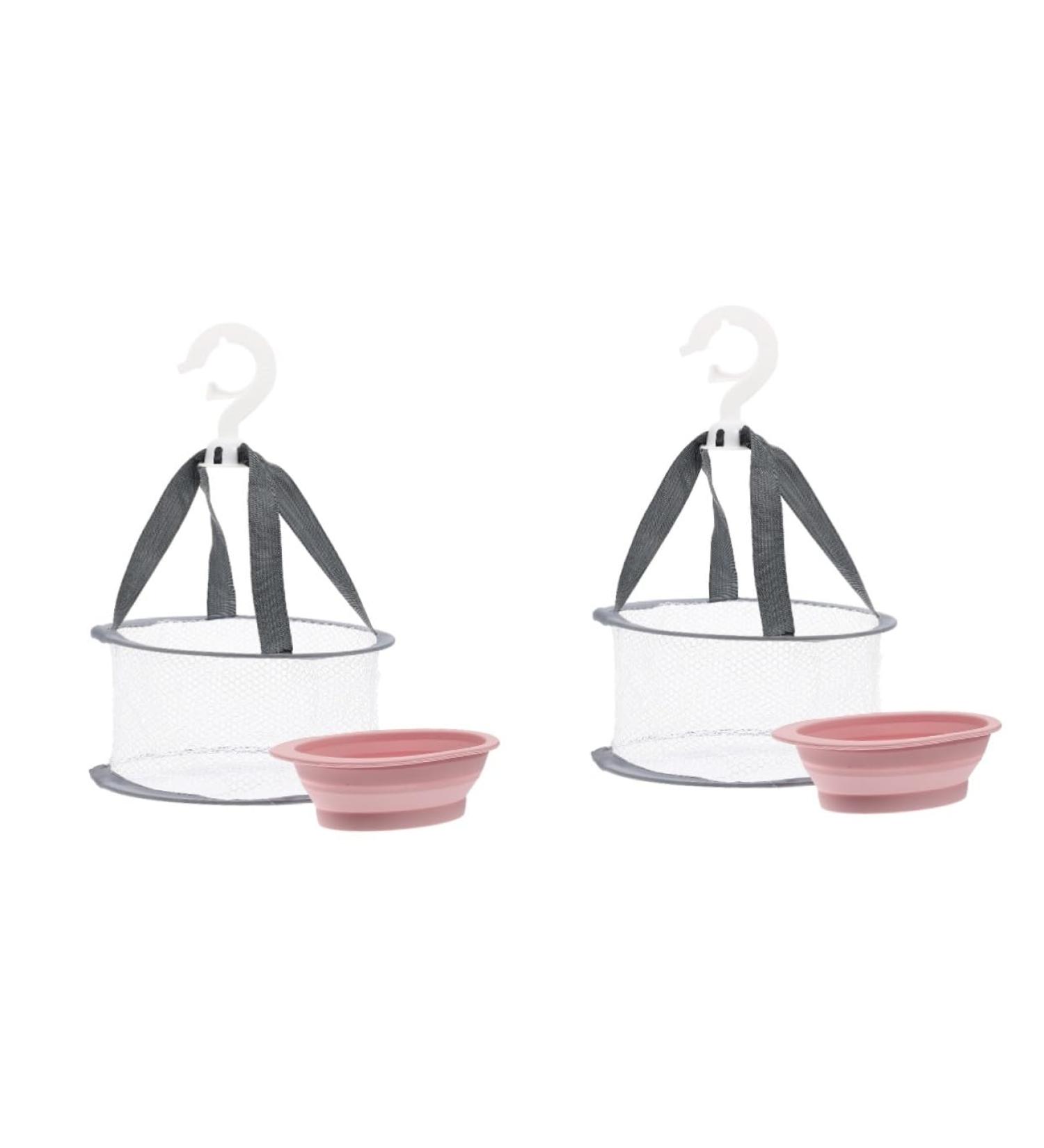 minkissy 2 Sets Makeup Brush Cleaning Hanging Drying Hanger Folding Drying Rack Make up Brush Cleaner Silicone Makeup Mat Laundry Drying Rack Collapsible Powder Puff Wash Bowl Fabric - Buy Online on GoSupps.com