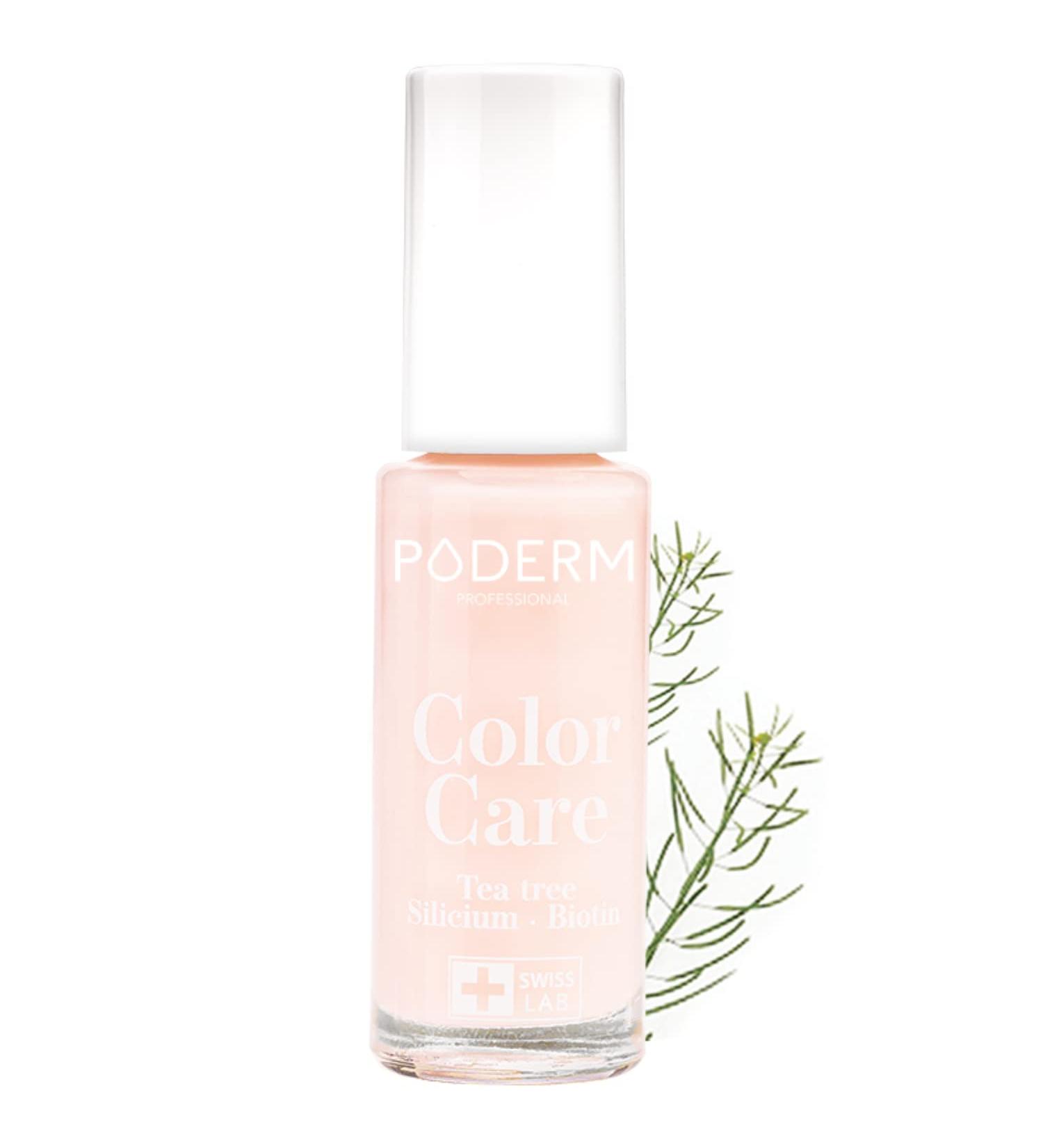 Buy PODERM Nail Polish - Tea Tree Infused Natural & Vegan Swiss Made - Improve Nail Appearance | Powder Pink - Buy Online on GoSupps.com