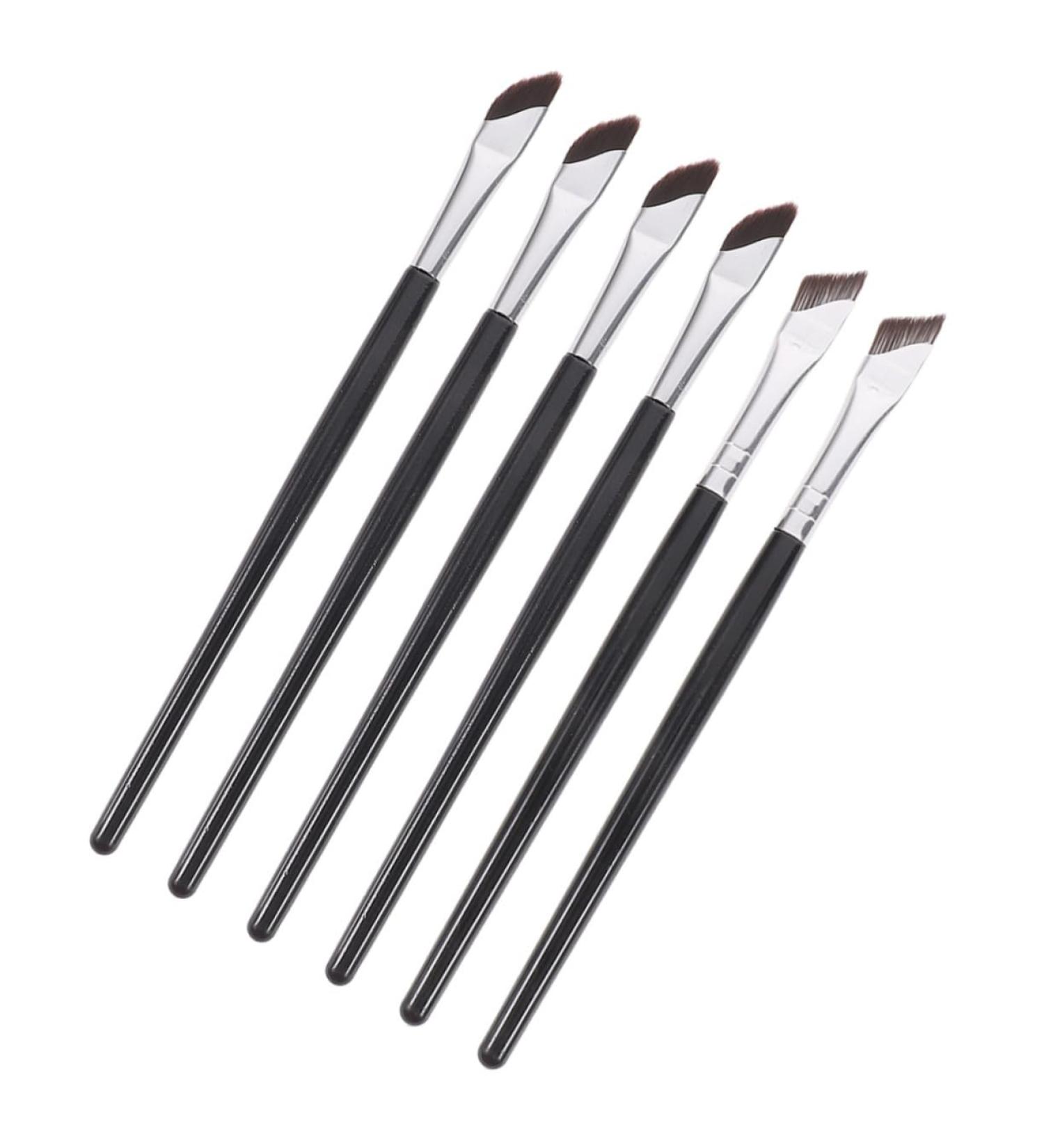 PLAFOPE 1 Set Angled Concealer Brush Eyeliner Angled Eyebrow Brush Makeup Brush Eye Brush Tool Wood Black - Buy Online on GoSupps.com