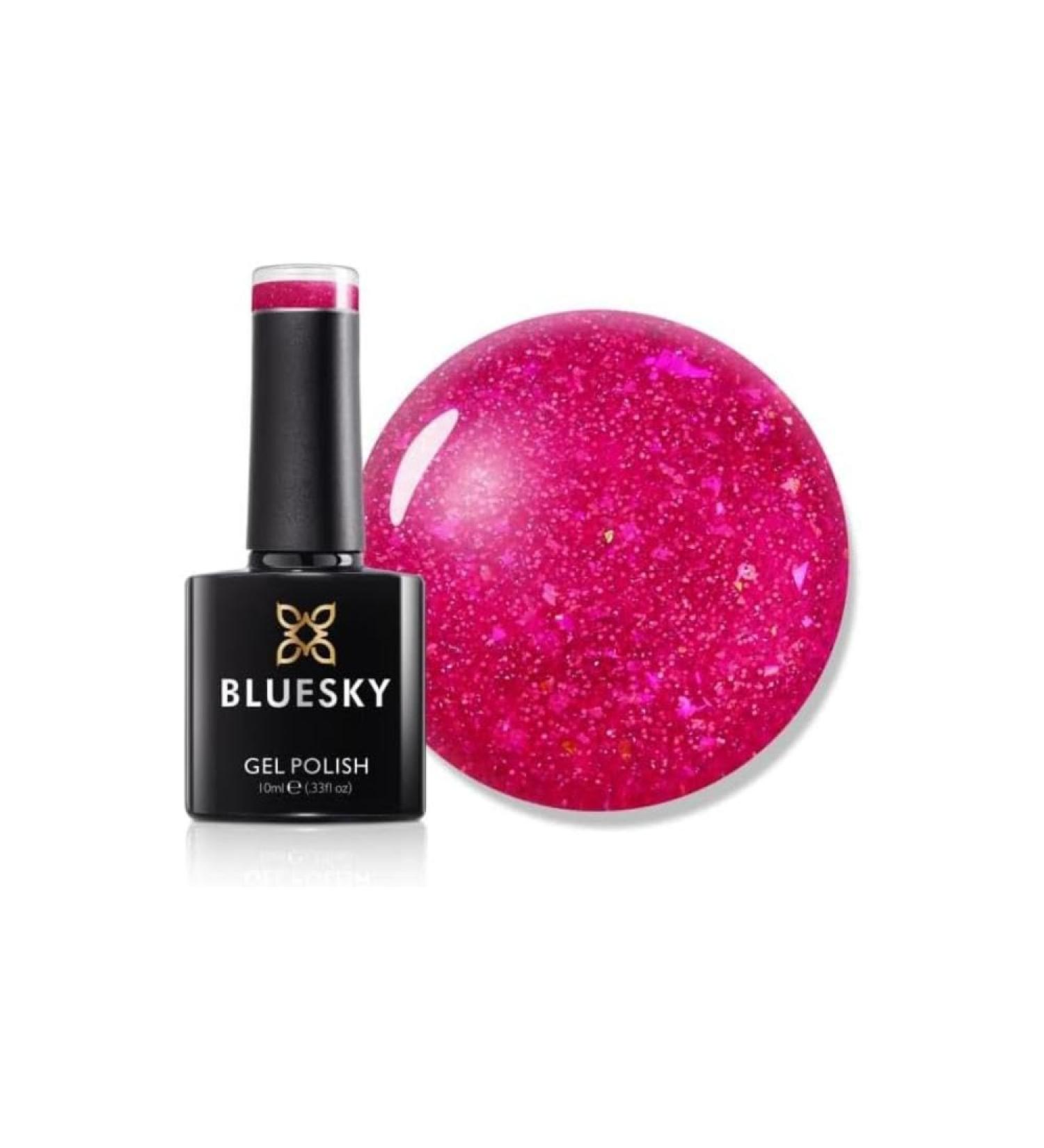 Bluesky Gel Nail Polish 10ml Merry and Bright - XMASS2206 Red Glitter Gel Nail Polish for 21 Day Manicure Professional Salon & Home Use Requires Curing Under LED UV Nail Lamp - Buy Online on GoSupps.com