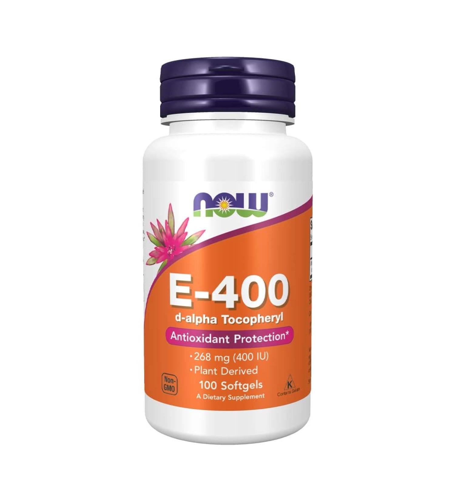 Now Foods Vitamin E-400 Mixed Tocopherols - 100 Softgels