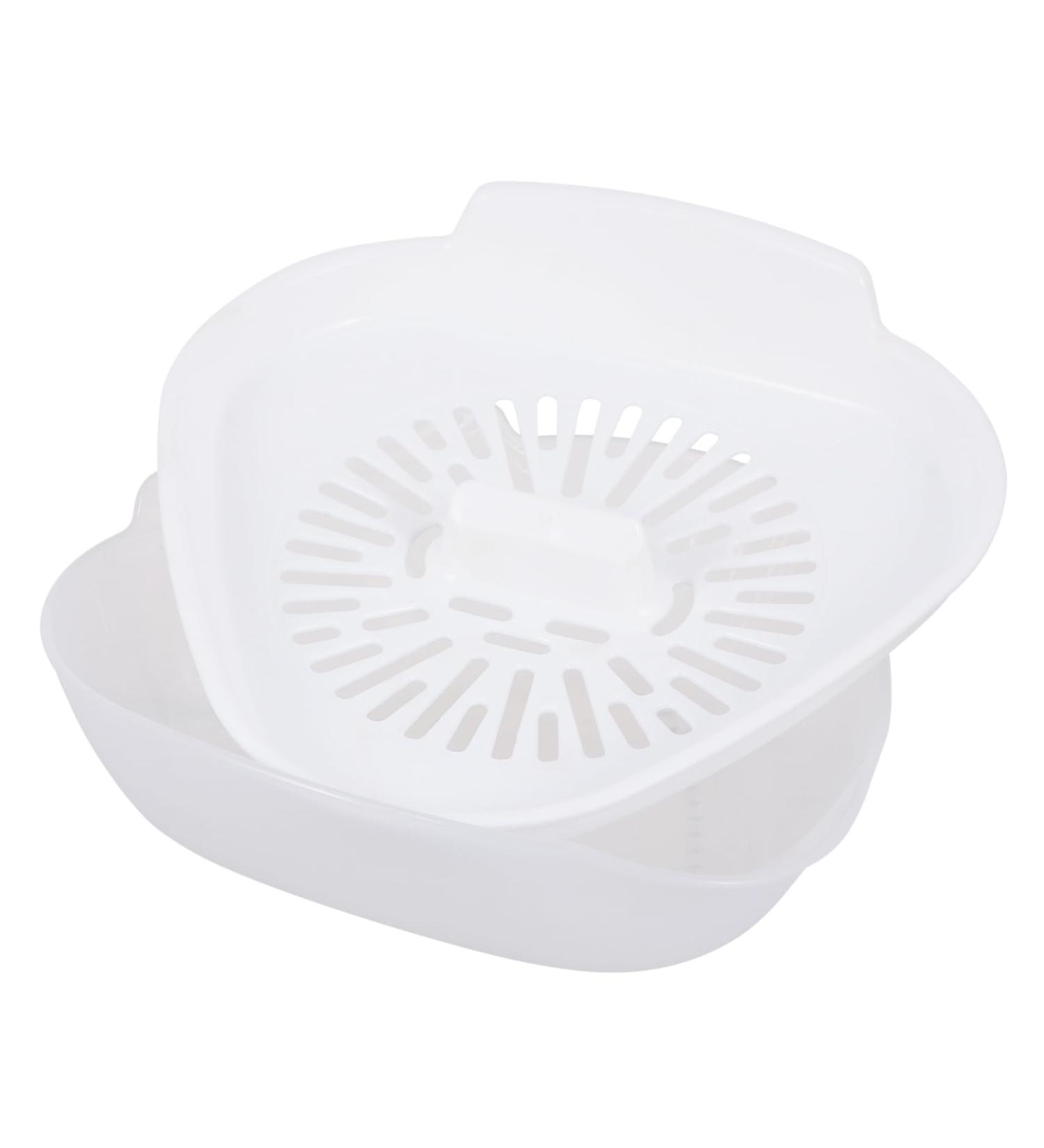 Zerodeko 1pc Microwave Egg Steamer Yolk Extractor Kitchen Microwave Oven Mold Egg White Stainless Steel - Buy Online on GoSupps.com