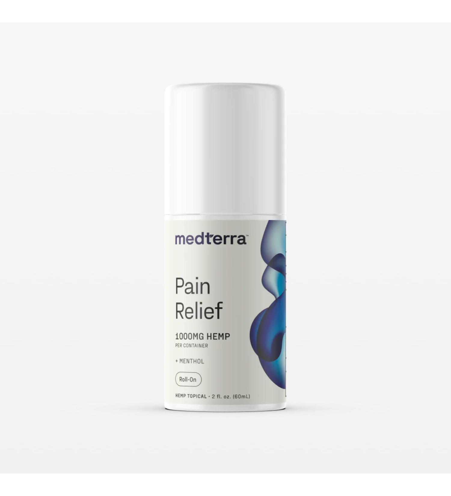 Medterra Hemp Extract Pain Relief Roll-On 1000mg | Fast Acting Soothing Relief for Joints Muscles Back & Arthritis - Buy Online on GoSupps.com