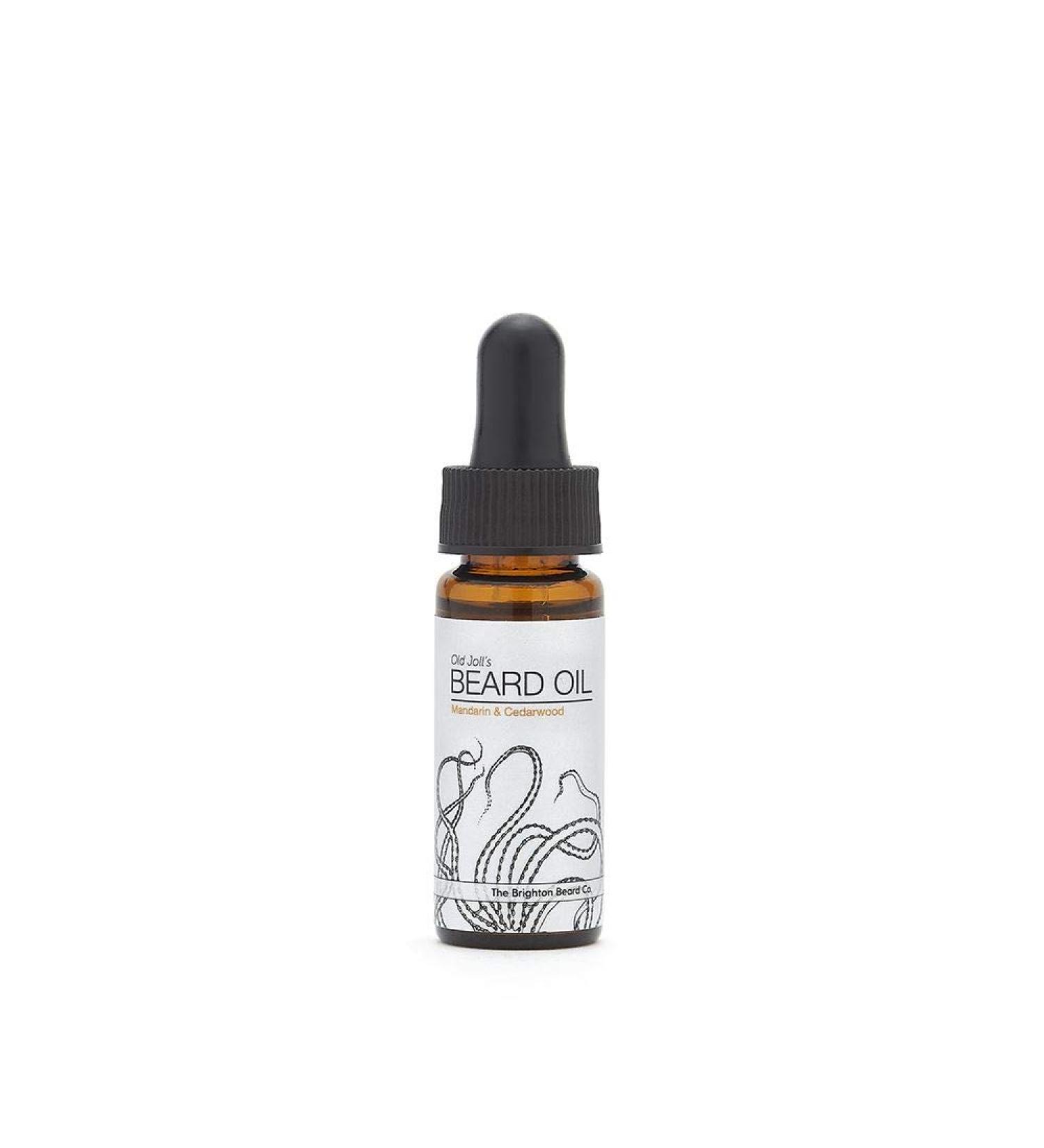 Brighton Beard Company Old Jolls Beard Oil - Mandarin Cedarwood & Juniper Handmade Nourishing Facial Hair & Skin - 10ml International Shipping Available - Buy Online on GoSupps.com