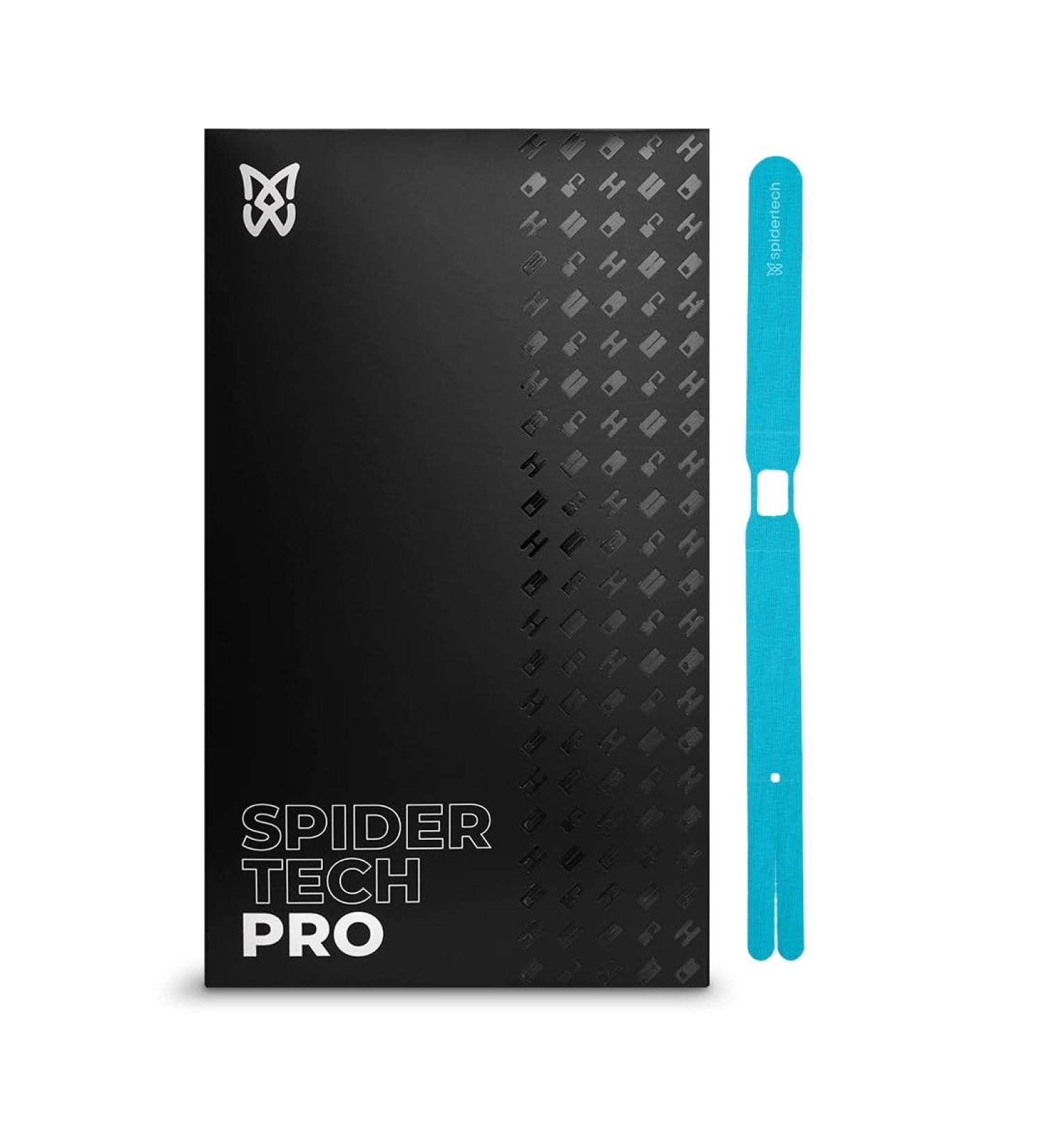 Spidertech Pre-Cut Cotton Kinesiology Tape for Ankle Support - Pain Relief for Athletes & Physiotherapists - Blue 4 Pack - International Shipping Available - Buy Online on GoSupps.com