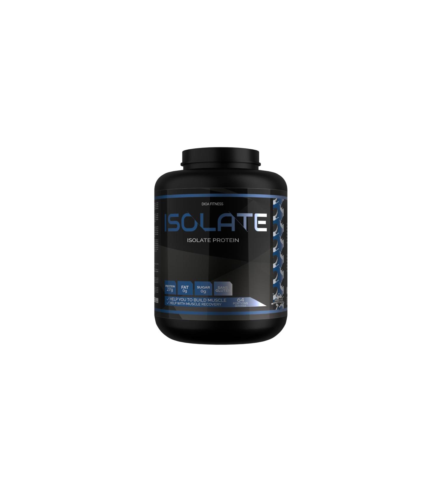 DIOA Fitness - Isolate 2kg - Whey Protein Isolate 64 Servings (Cookies & Cream) - Buy Online on GoSupps.com