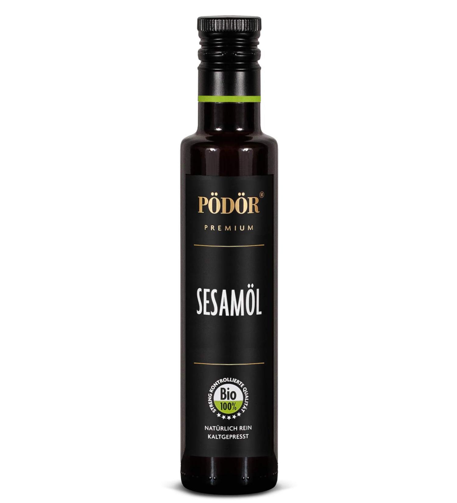 Organic Sesame Oil 250ml - Cold Pressed Natural & Unfiltered | P D R - International Shipping - Buy Online on GoSupps.com
