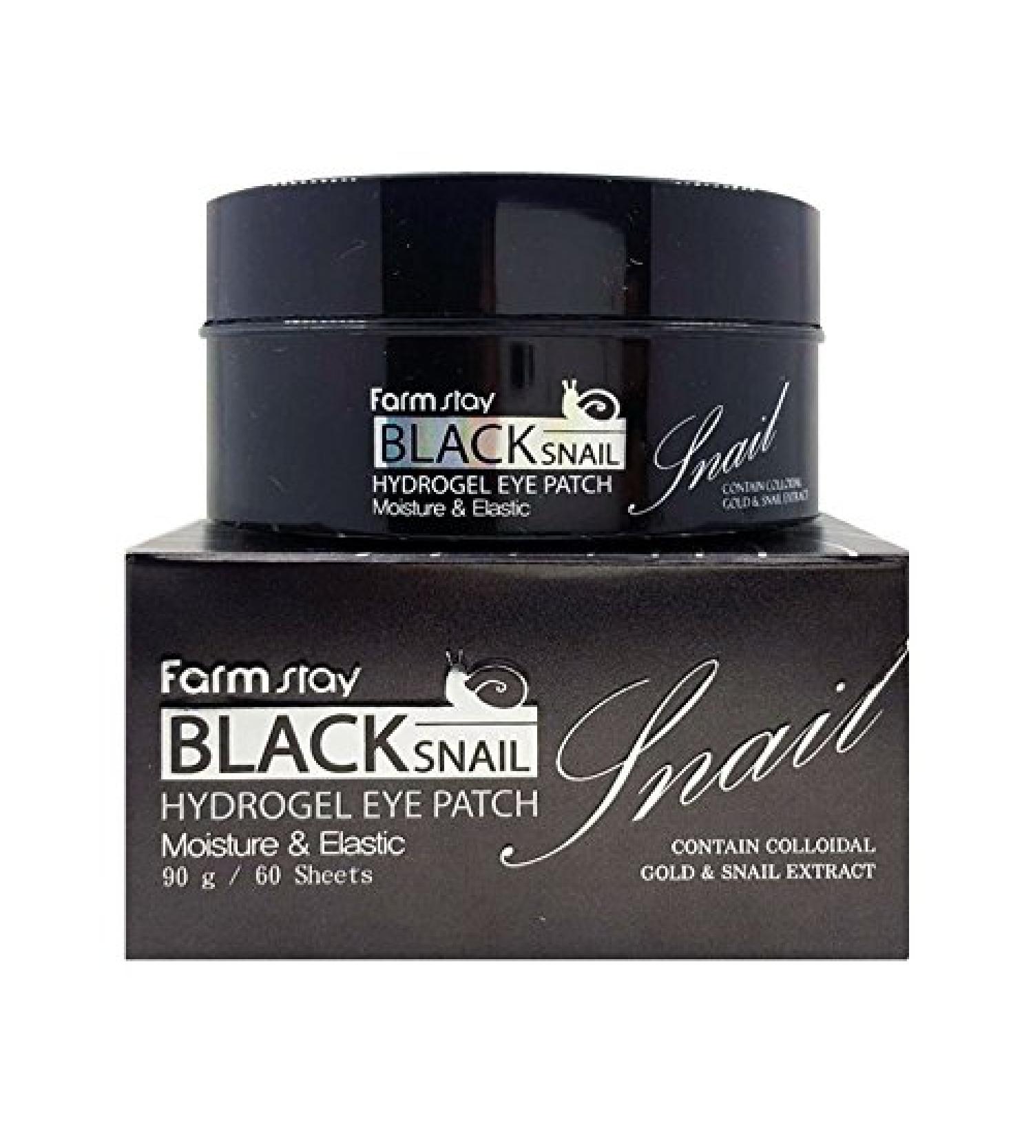 Buy Farm Stay Black Snail Hydrogel Eye Patch - 90g 60 Sheets | Anti-Aging & Moisturizing Eye Care | International Shipping Available - Buy Online on GoSupps.com