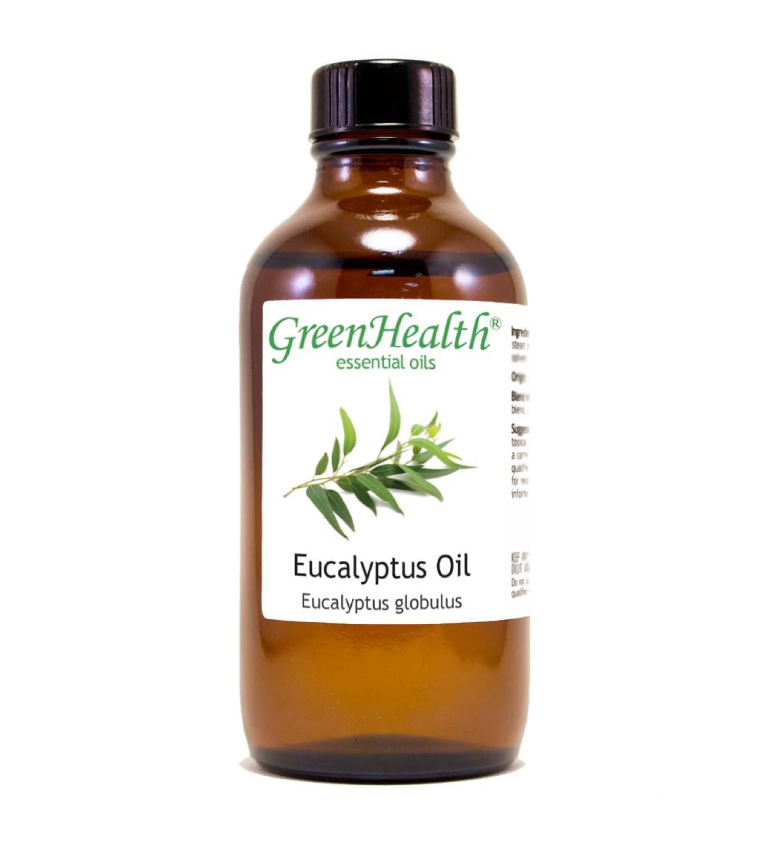 GreenHealth Eucalyptus Essential Oil 4 fl oz 100% Pure & Natural Aromatherapy Oil for Diffuser, Air Freshener, Cleaning, Home Fragrance Therapeutic Grade Large Value Size Eucalyptus 4 fl oz (Pack of 1) - Buy Online on GoSupps.com