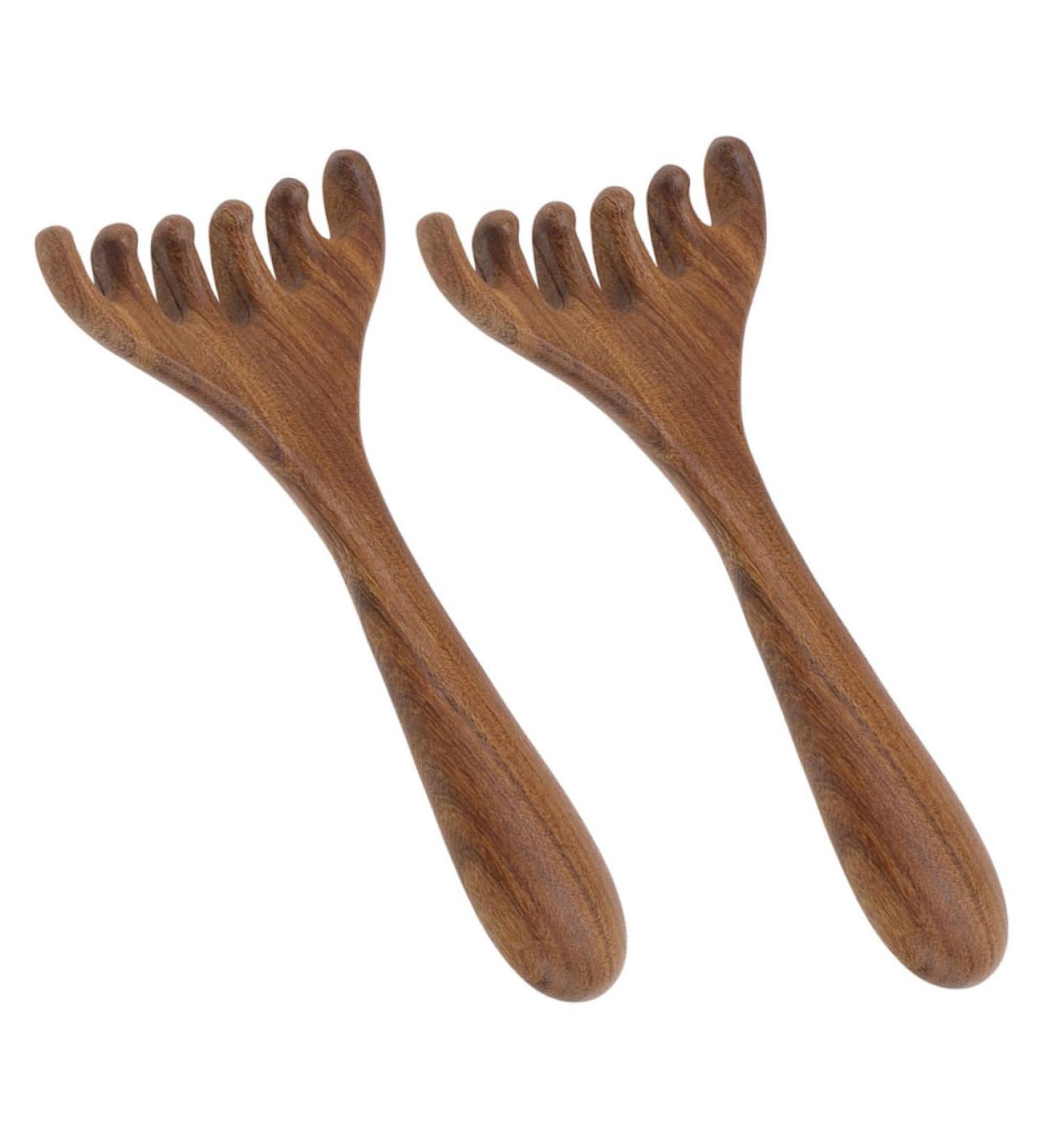 Homoyoyo Outils de Massage en Bois Gua Sha 2 Pi ces Mini R teau et Peigne pour Massage Visage et Cuir Chevelu Apaisant D tente Fatigue Oculaire Soin Bien- tre Portable - Buy Online on GoSupps.com