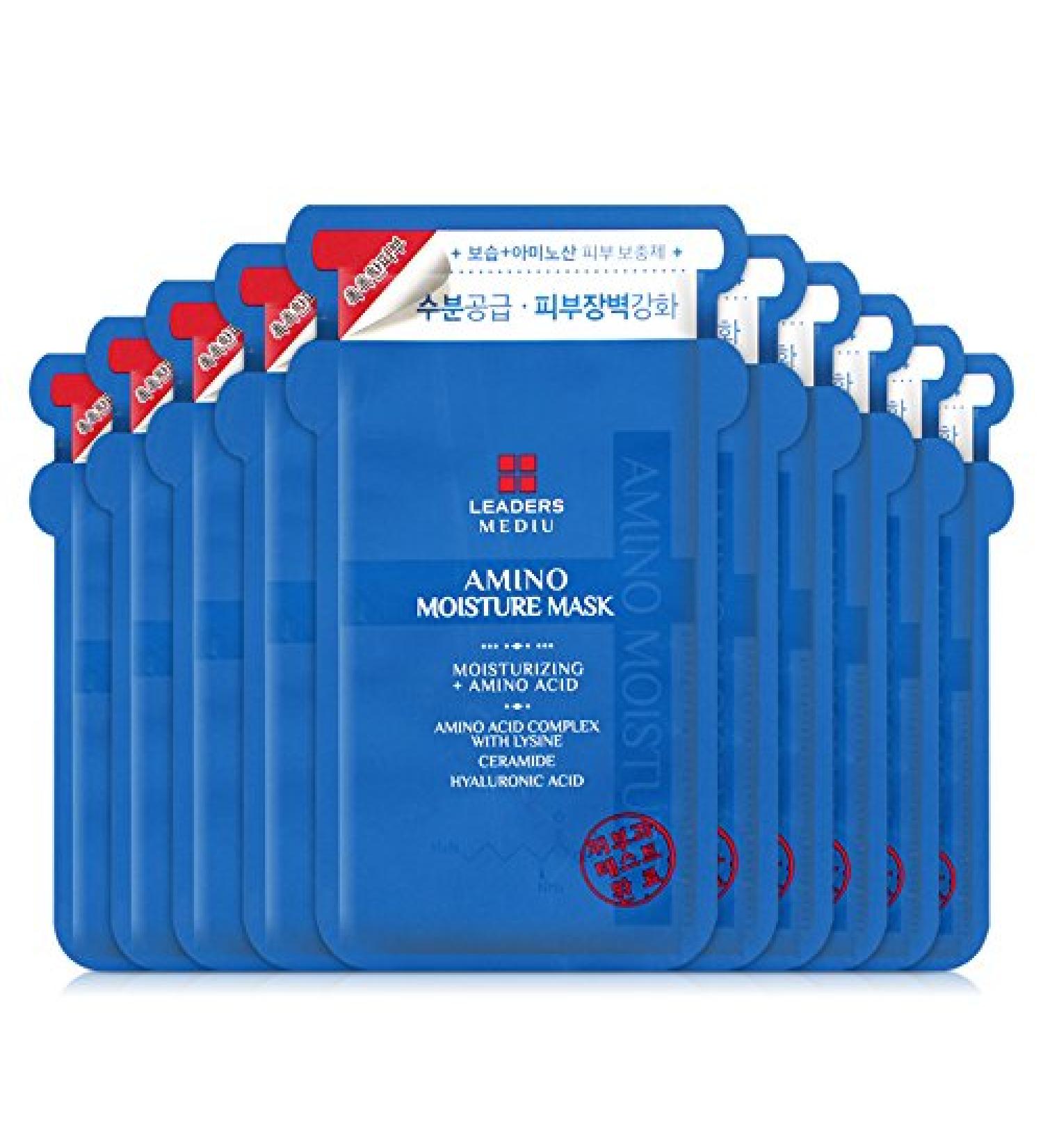 LEADERS MEDIU AMINO MOISTURE MASK  10Sheets