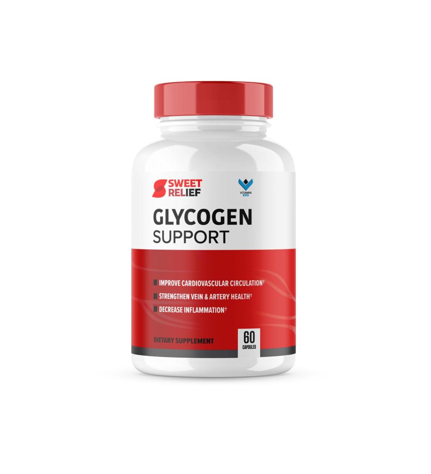 Sweet Relief Glycogen Support - SweetRelief Blood Vessel Cleaner Sweet Relief Capsules Advanced Formula Glyco Optimizer Sweet Relief Reviews (60 Capsules) 1 Month Supply
