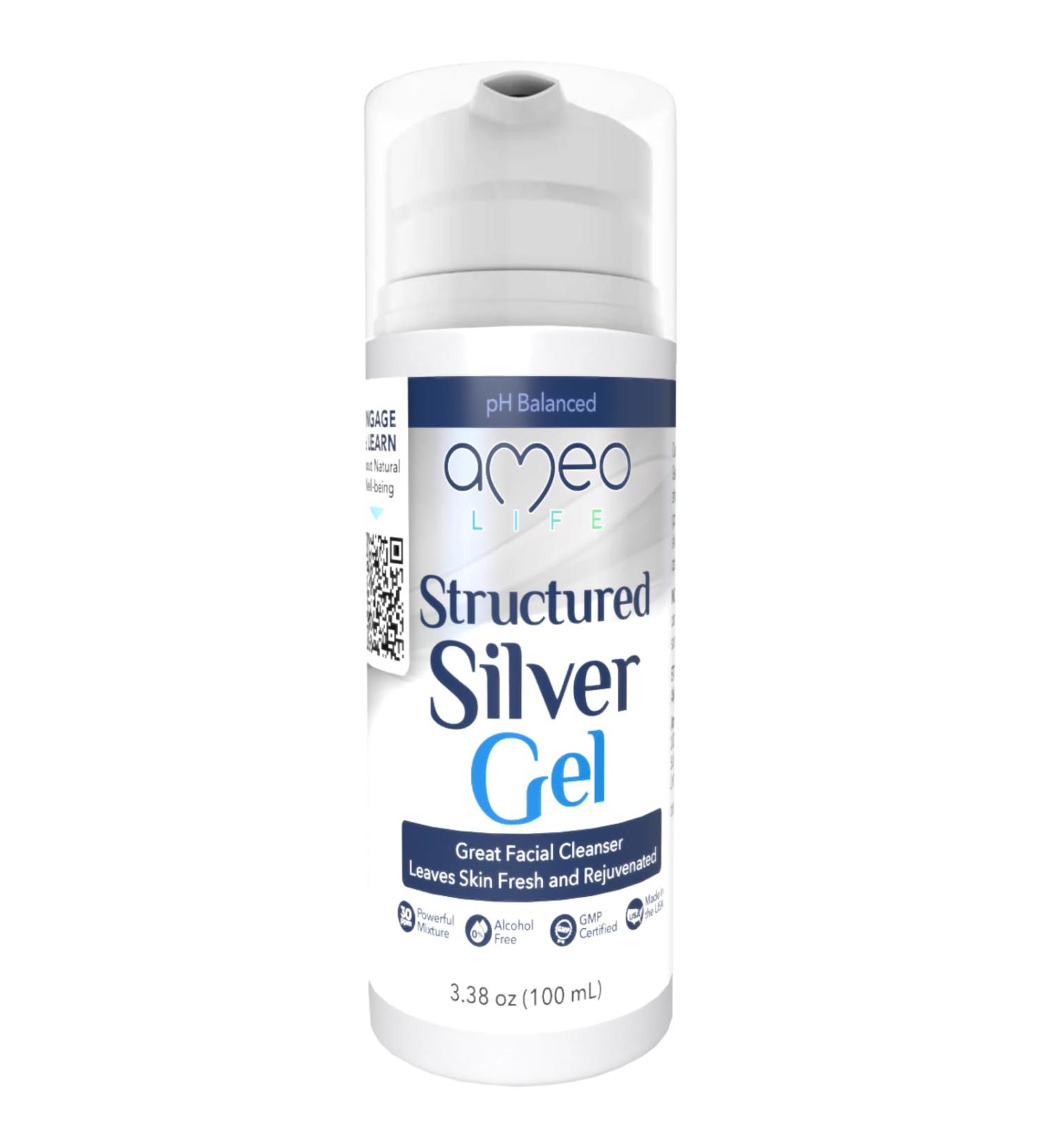Extra Strength Colloidal Silver Gel 35 ppm | pH Balanced Natural Skin Care for Cuts Scrapes & Burns | 100ml Rejuvenation Gel - Buy Online on GoSupps.com