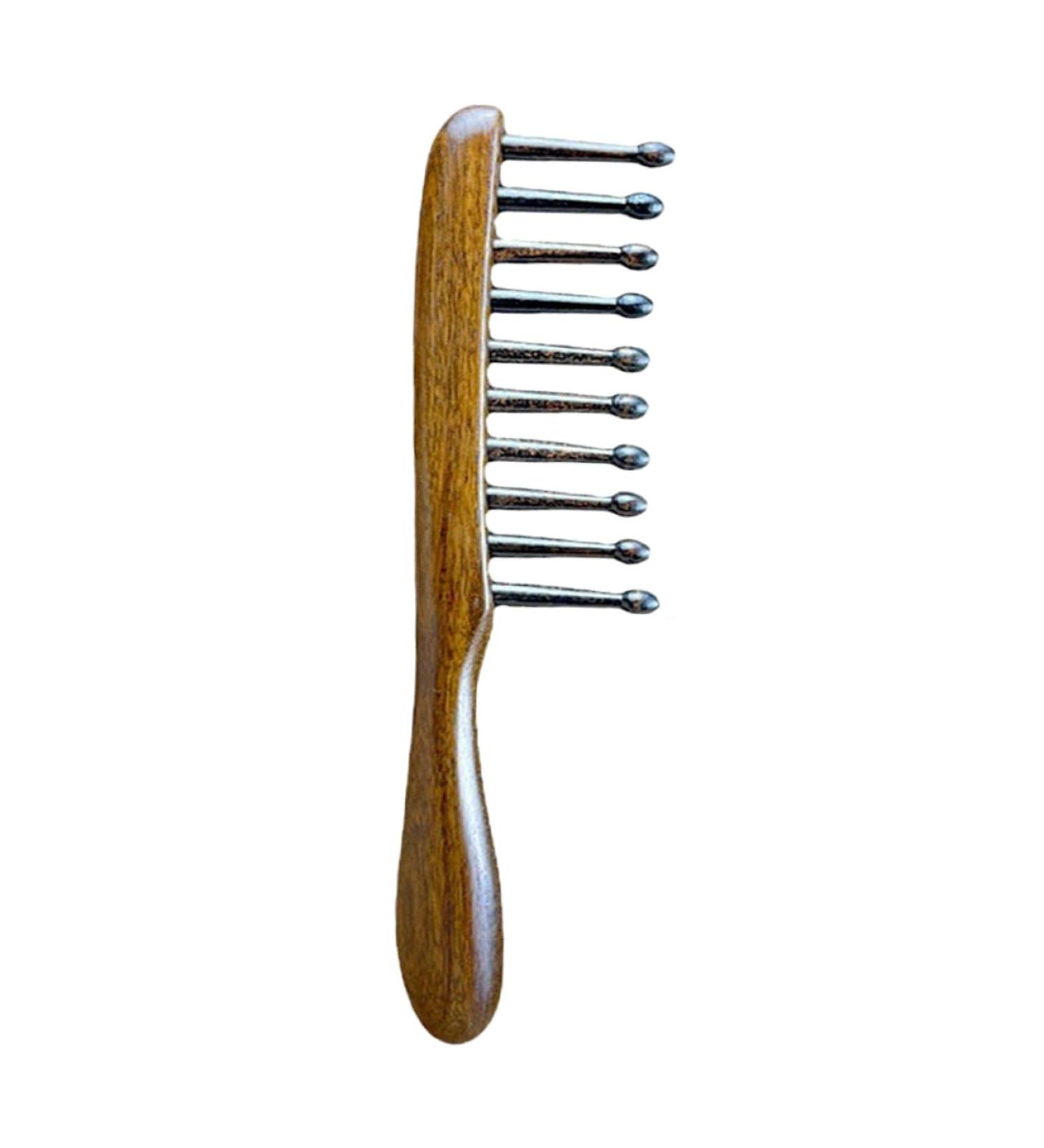 Ipetboom Scalp Massage Comb Wooden Pick Anti-static Head Massage Comb Hair Pick Root Comb Scalp Comb Wooden Hair Comb Wooden Massage Comb Comfortable Massage Comb Wide Comb for Curly Hair - Buy Online on GoSupps.com