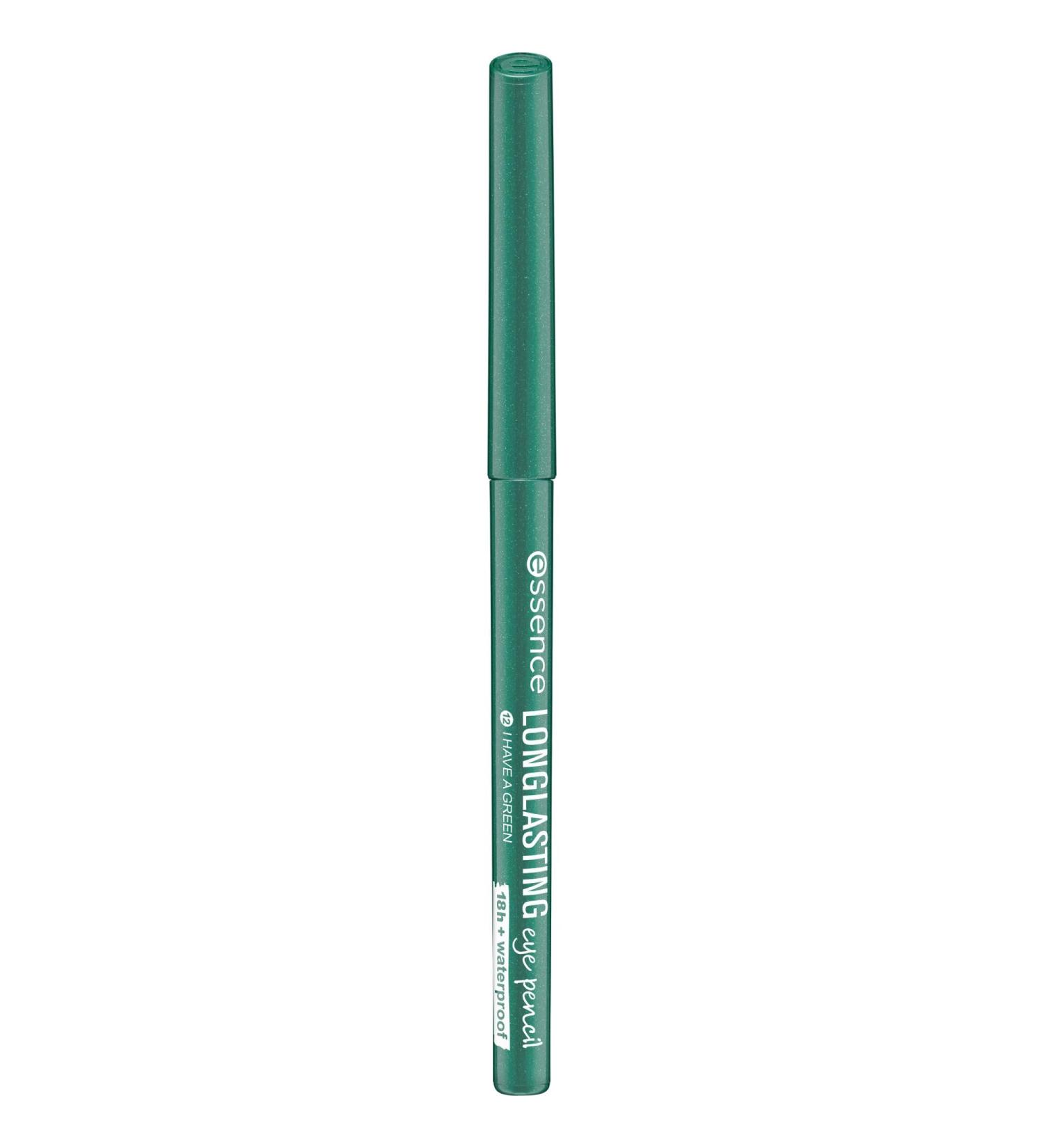 Buy Essence Cosmetics Long-Lasting Eye Pencil No. 12 - Waterproof Vegan 18 Hours Wear | Microplastic-Free Kajal for Defined Green Lids (0.28g) - Buy Online on GoSupps.com