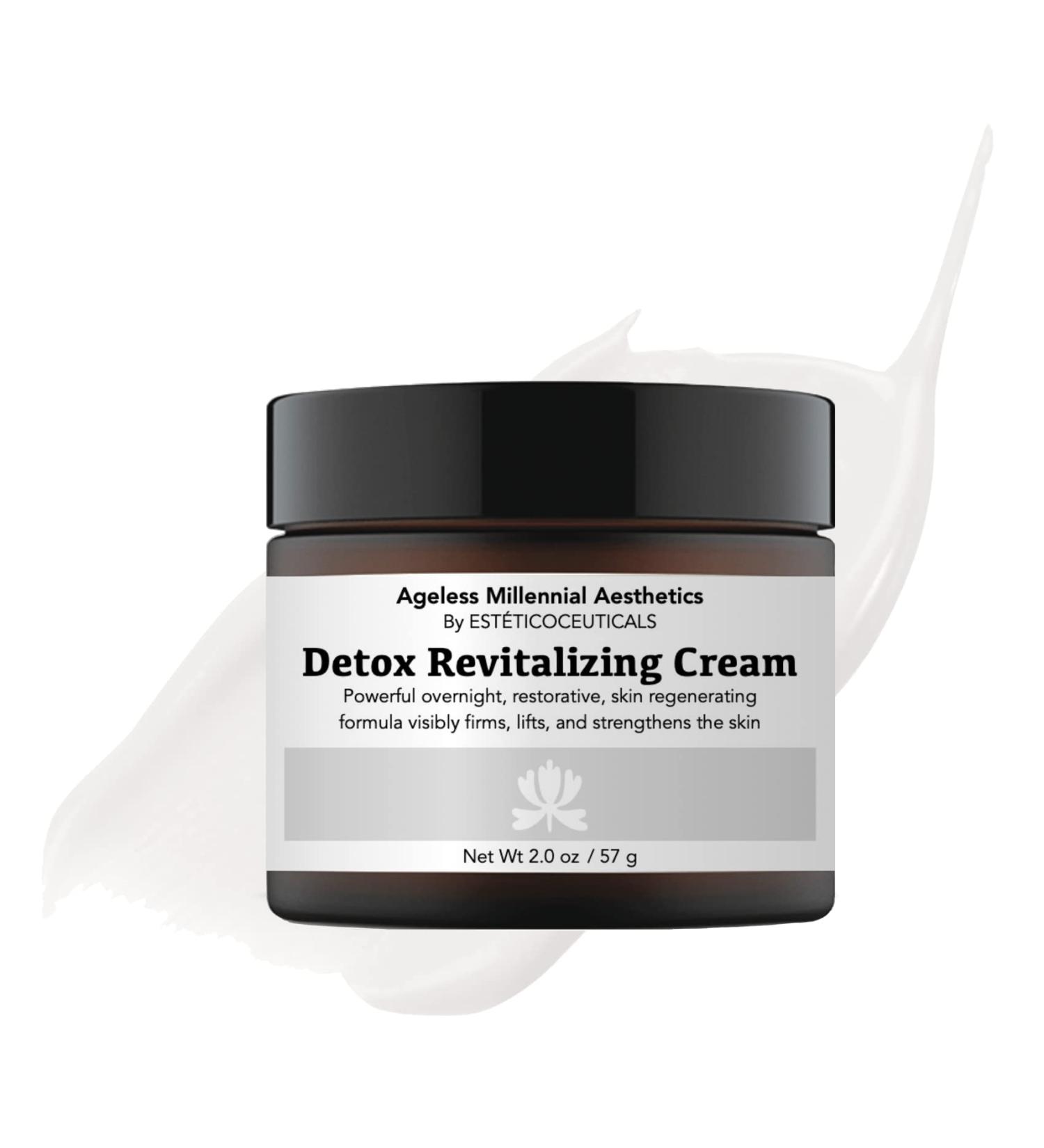 Ageless Millennial Aesthetics Detox Nightly Face Cream - Deep Hydration with Hyaluronic Acid - 2.0oz for Youthful Skin - Buy Online on GoSupps.com