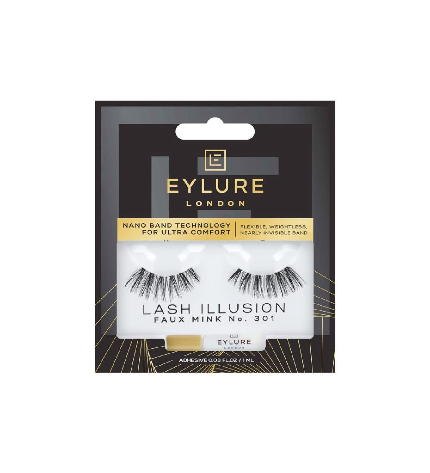 Eylure Luxe Faux Minx Effect False Eyelashes Regent Black