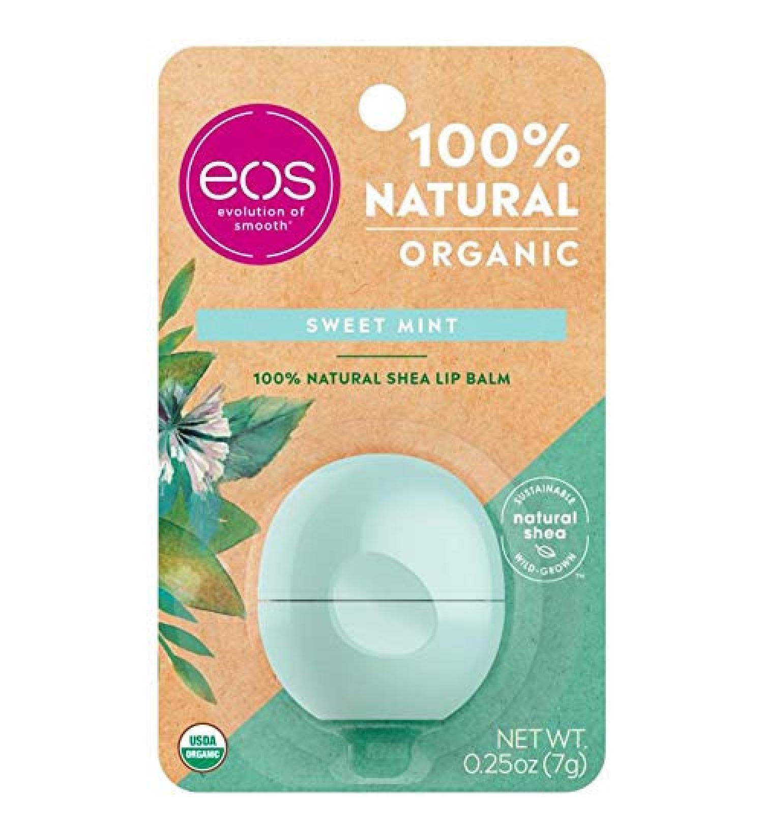 Eos Smooth Lip Balm Sphere Sweet Mint 0.25 Oz Pack of 2 Sweet Mint 0.25 Ounce (Pack of 2)