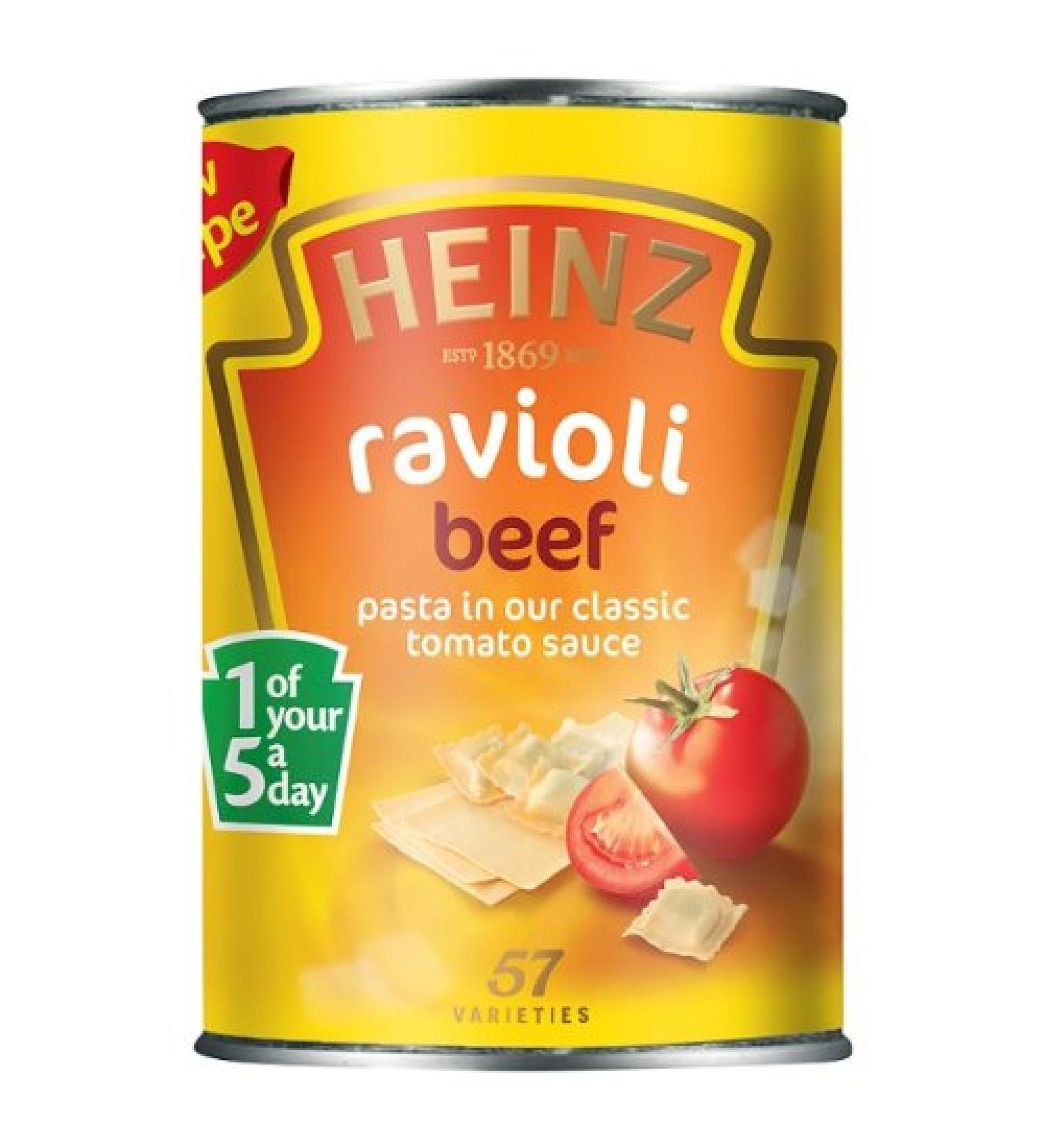 HEINZ Heinz Beef Ravioli in Tomato Sauce 6 x 400 g