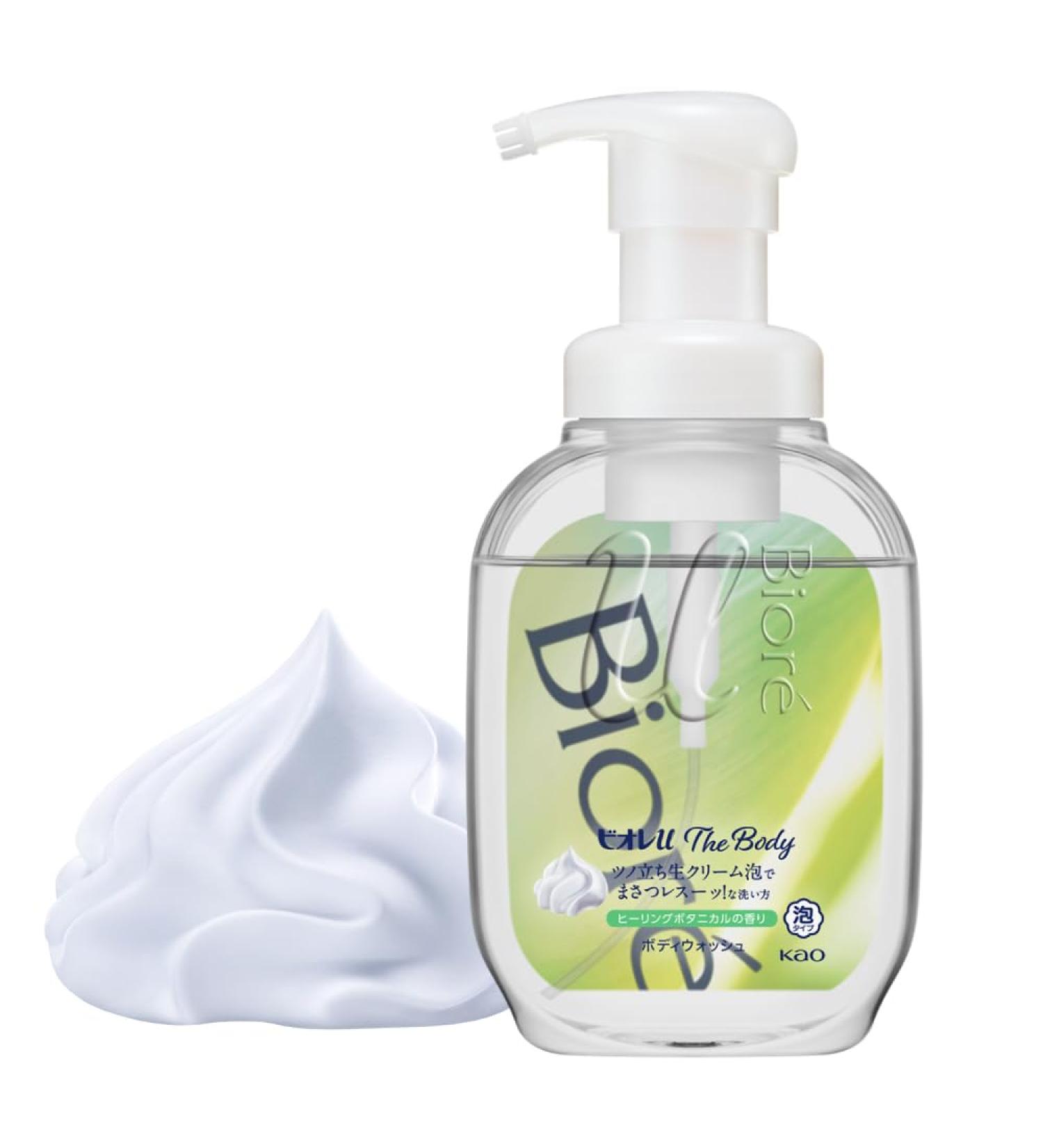 Biore U The Body Foaming Type Healing Botanical Scent Pump 18.9 fl oz (540 ml) Highly Lubricating Formula Fresh Cream Foam Body Soap Refreshing Healing Botanical Scent - Buy Online on GoSupps.com