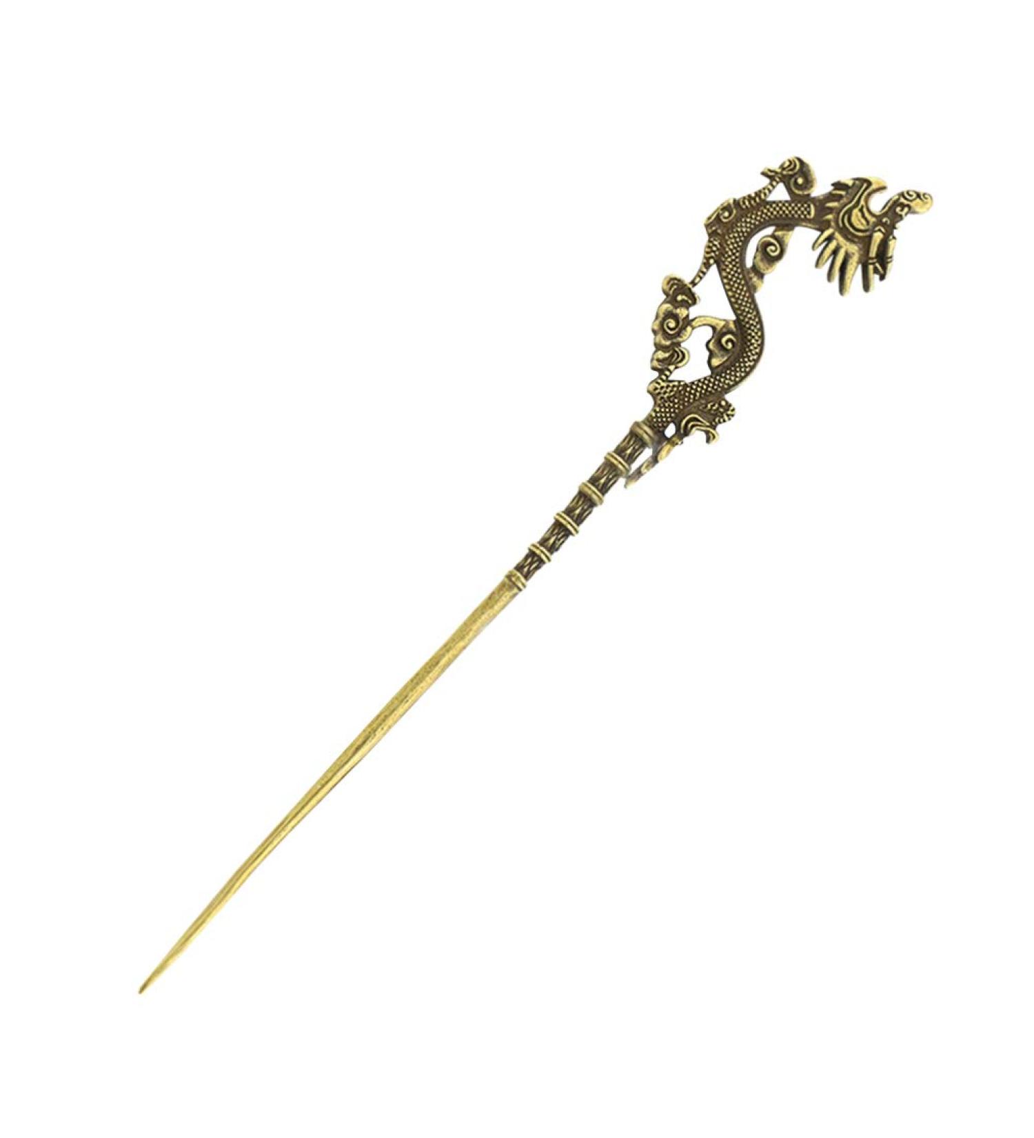 Exceart Dragon Metal Hair Stick | Vintage Copper Hair Pin for Women | Retro Costume Party Accessory - Buy Online on GoSupps.com