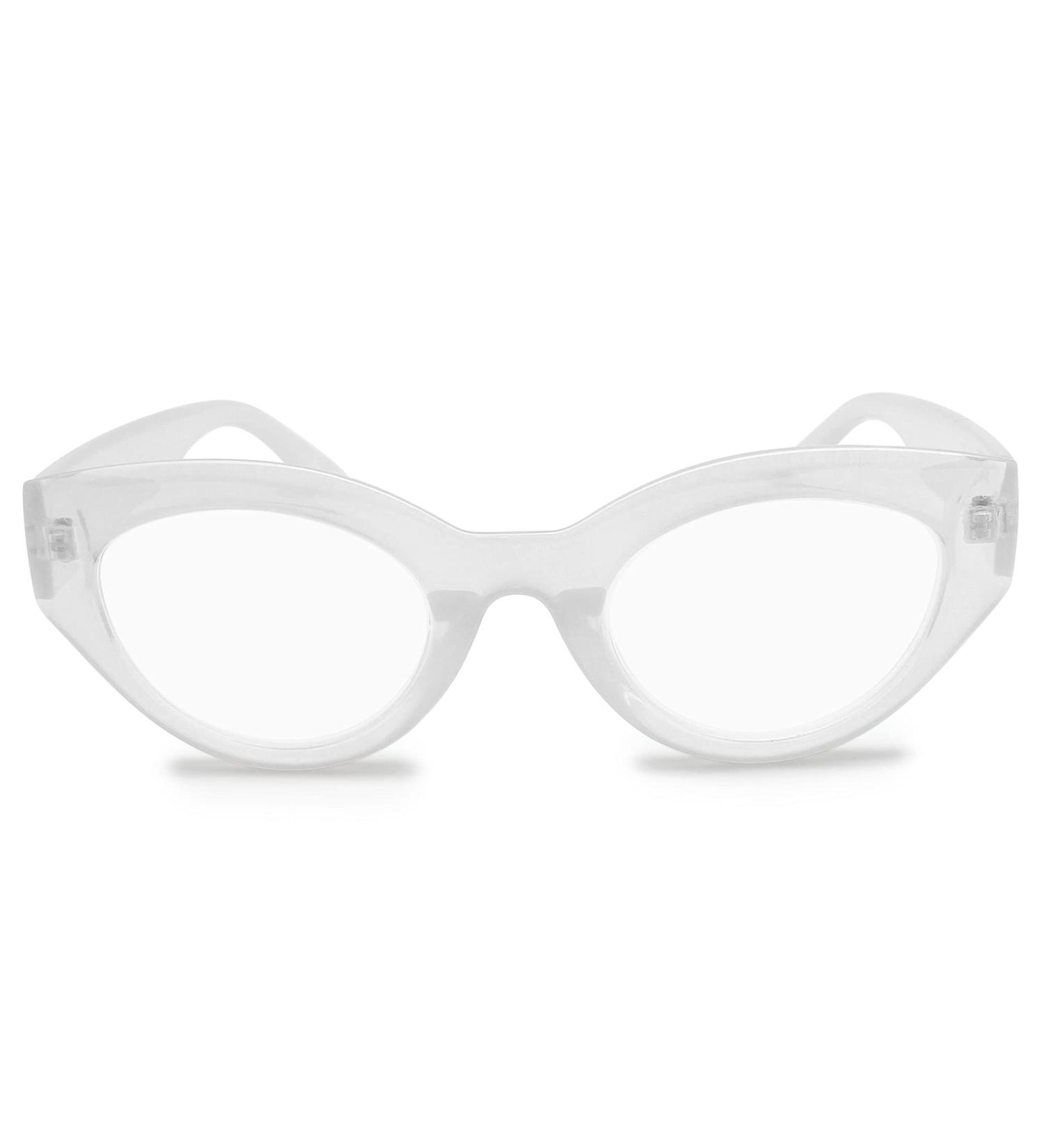 2SeeLife Clear Bold Cat Eye Reading Glasses for Women - Stylish 1.5x Readers for Comfortable Vision - Perfect for All Face Shapes - Buy Online on GoSupps.com