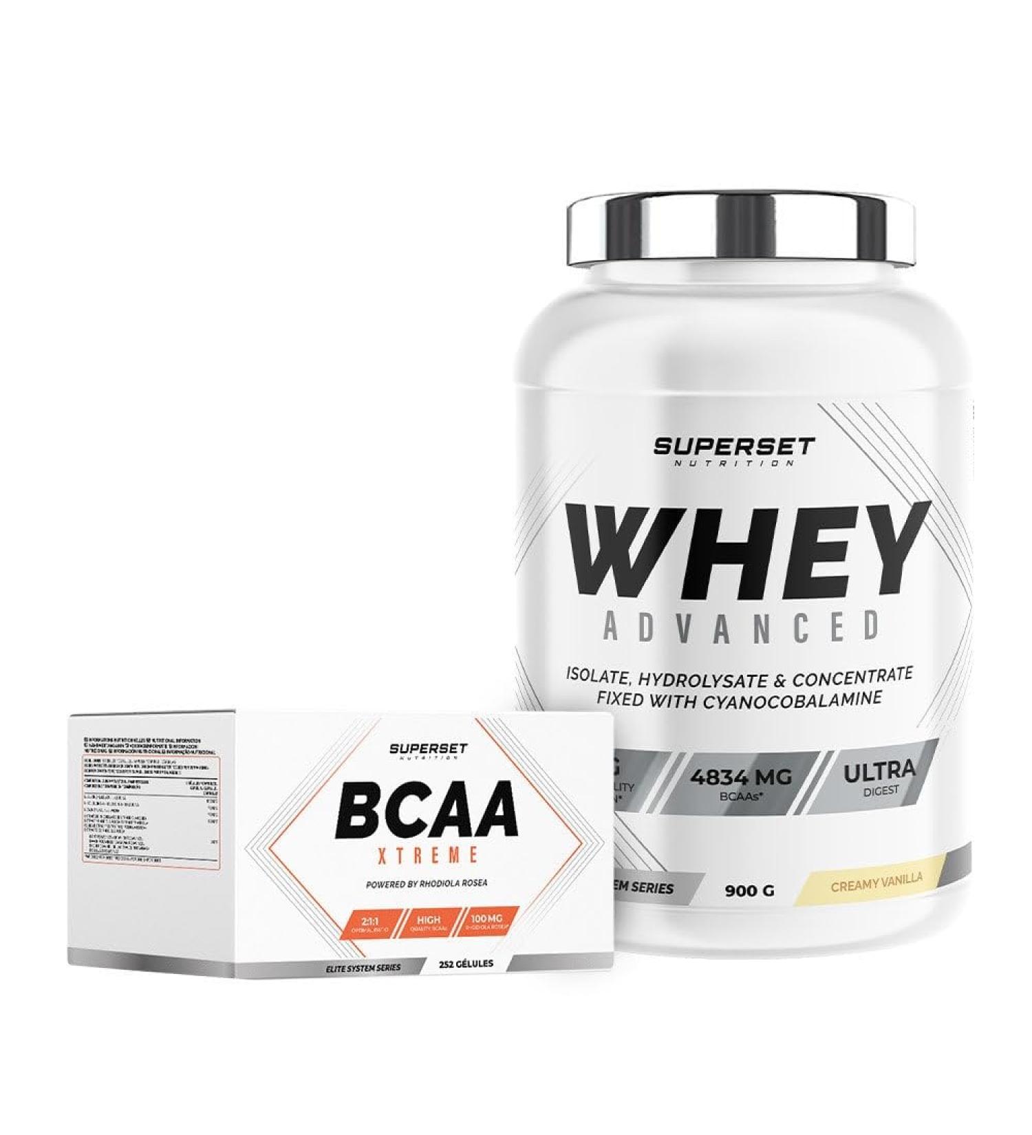 Superset Nutrition | Muscle Recovery Program - 100% Whey Protein Advanced 900g Creamy Vanilla - Bcaa Xtreme - Buy Online on GoSupps.com