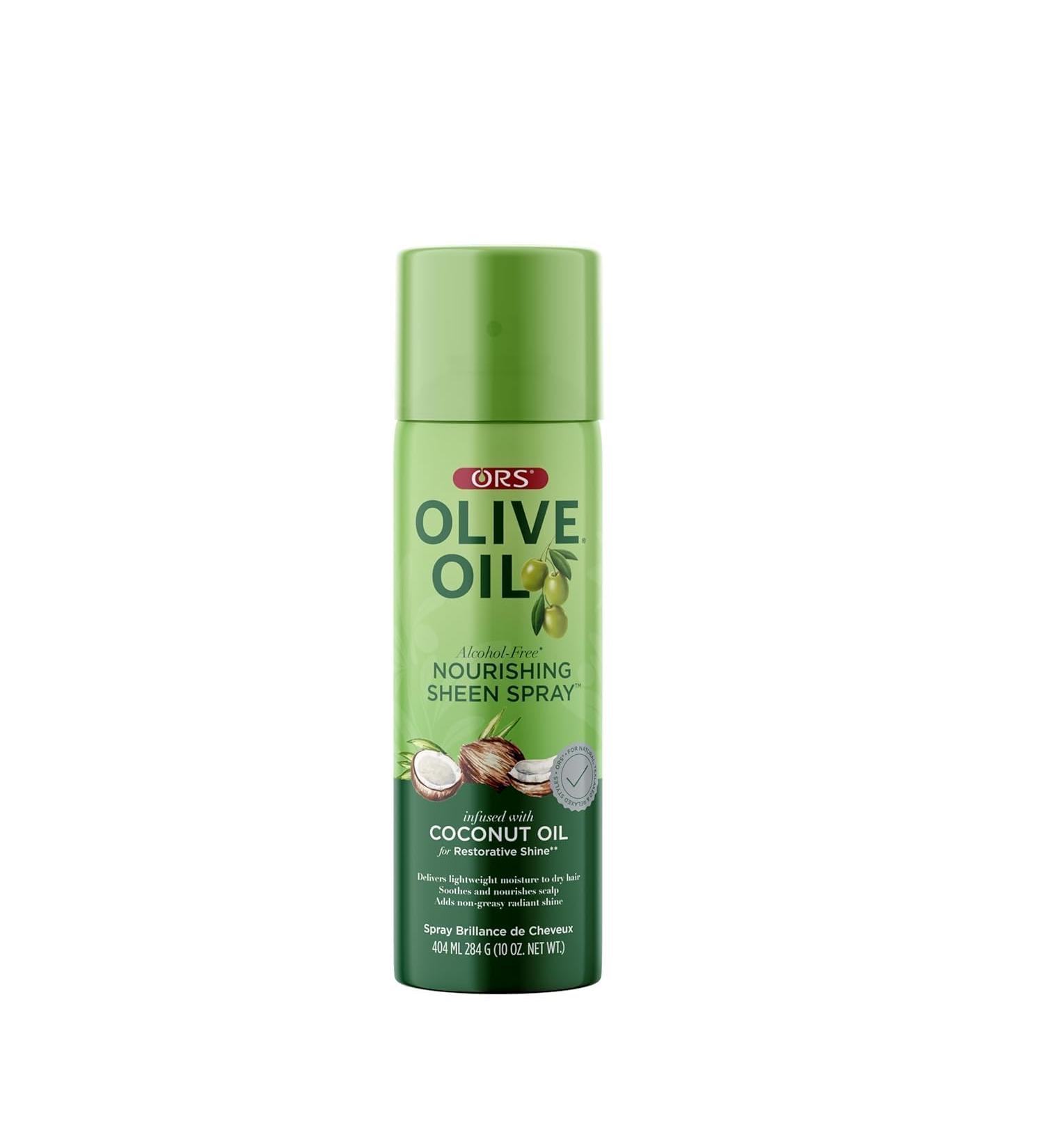 ORS Olive Oil Nourishing Sheen Spray infused with Coconut Oil 10 ounces (Pack of 3) - Buy Online on GoSupps.com
