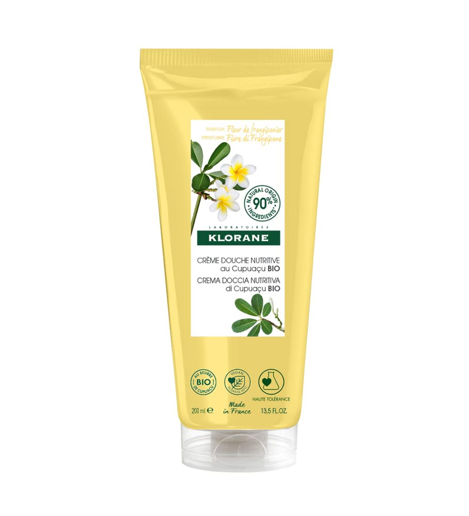 Klorane Nourishing Shower Cream with Organic Cupua u Frangipani Flower 200ml