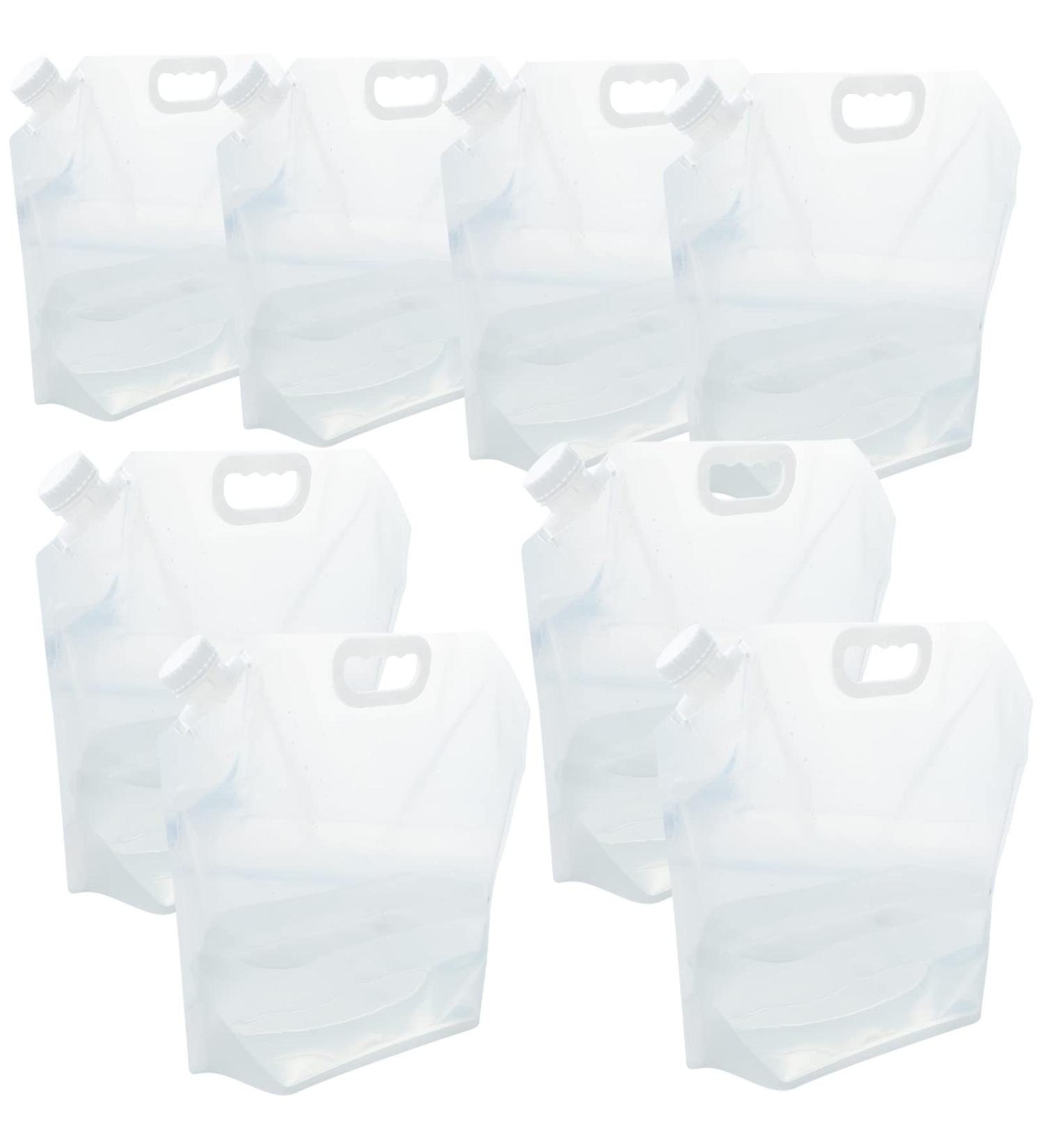 20.8 Gallon Water Storage Containers - Foldable BPA-Free Bags - 8PCS 2.6 Gallon Collapsible Water Jugs for Camping, Hiking, Emergency Storage - 80 Litres - Buy Online on GoSupps.com