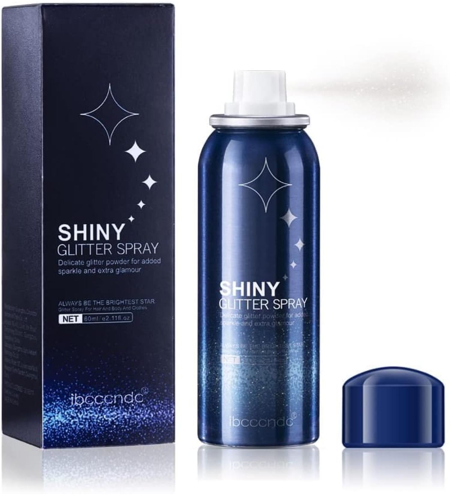 Shimmer Silver Glitter Spray | Hair & Body Glitter Hairspray for Women | Sparkle & Shine International Shipping - Buy Online on GoSupps.com