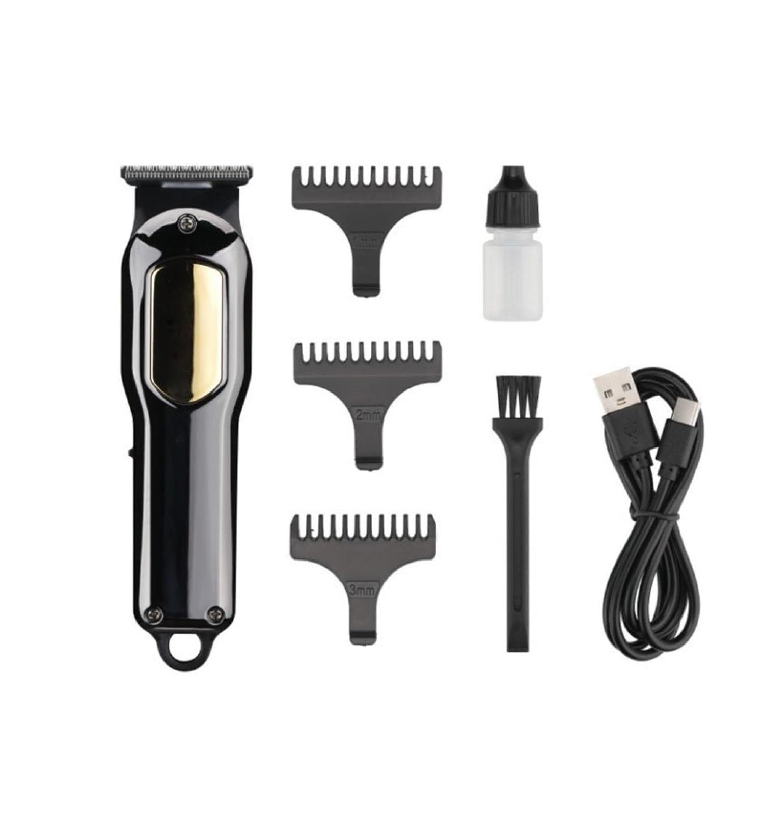Professional Hair Clipper with Digital Display - 18.5cm Gray Electric Shaver for Home Use - International Shipping Available - Buy Online on GoSupps.com