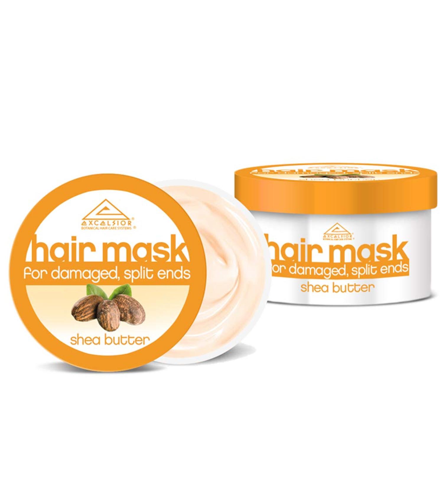 Excelsior Shea Butter Hair Mask Jar 6oz (3-Pack) for Intense Hydration - Buy Online on GoSupps.com
