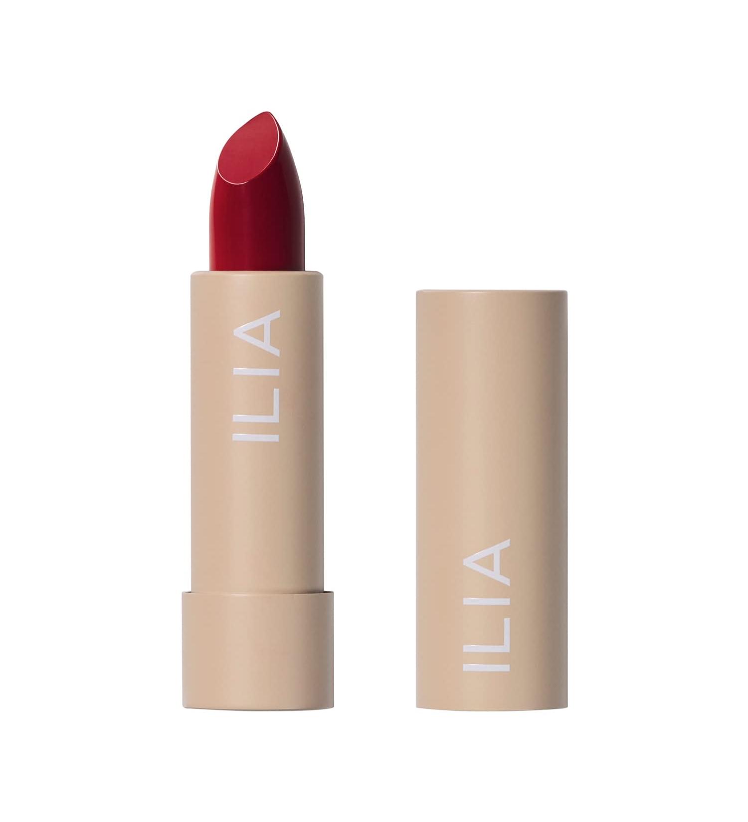 ILIA Color Block Lipstick - True Red (Cool Undertones) 0.14oz | Non-Toxic, Vegan, Cruelty-Free Makeup - Buy Online on GoSupps.com
