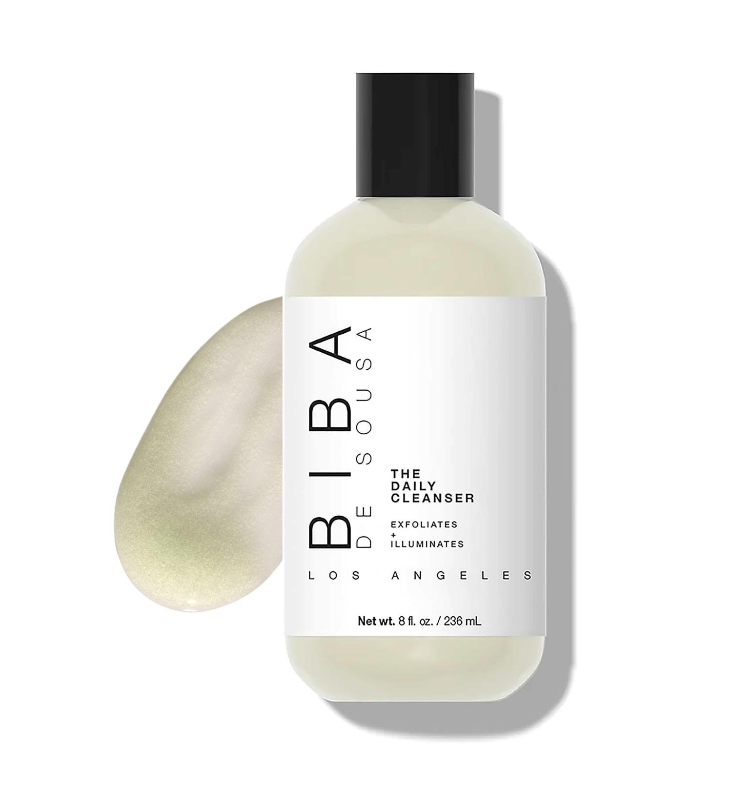 BIBA DE SOUSA Daily Cleanser - Exfoliating Face & Body Wash for Normal Oily Blemished Skin | Illuminates & Refines Skin (8 oz) - International Shipping Available - Buy Online on GoSupps.com