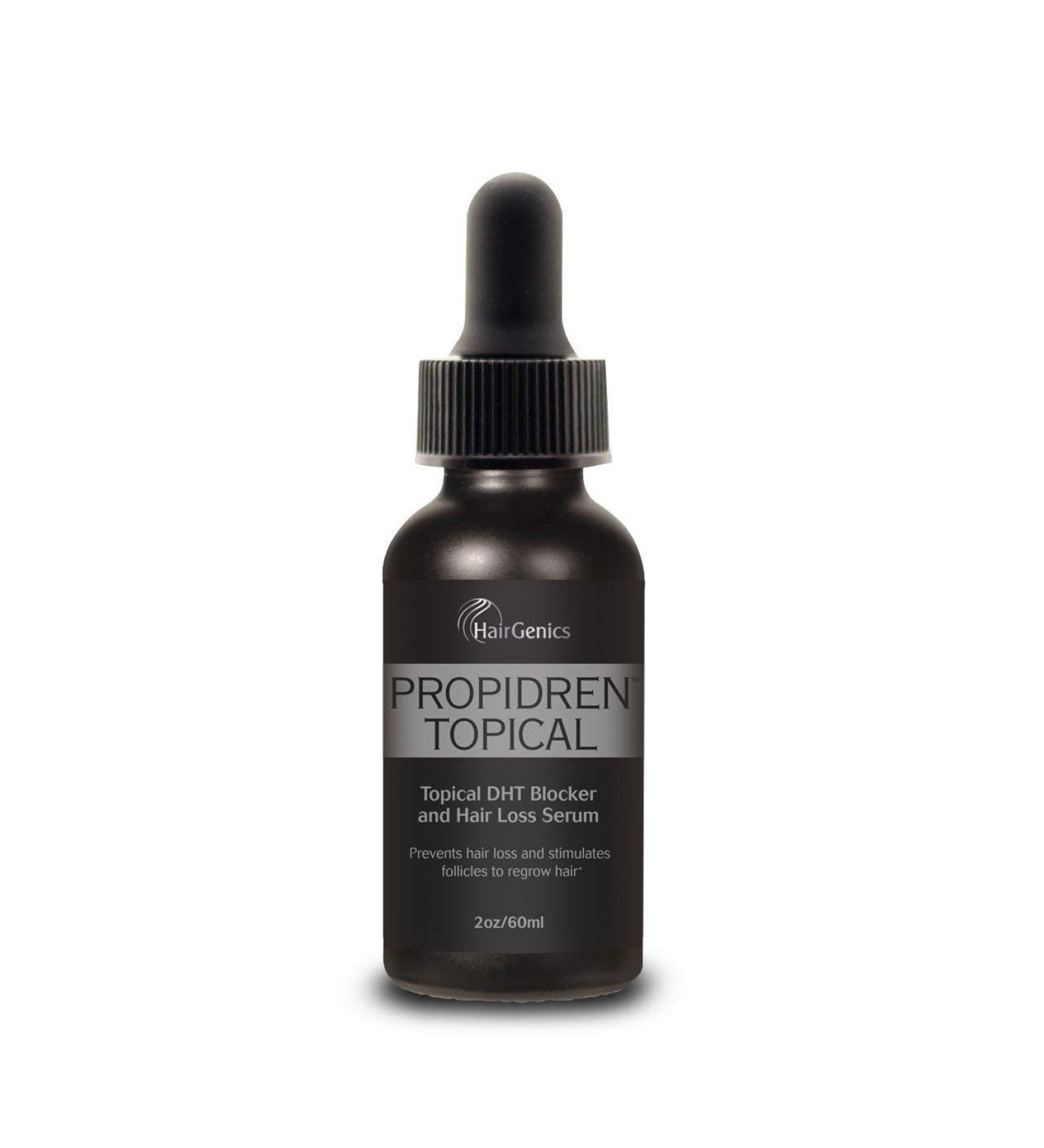 Propidren by Hairgenics Hair Growth Serum with Powerful DHT Blockers to Prevent Hair Loss Stimulate Hair Follicles and Help Regrow Hair. 1 Month Supply 2 FL OZ.
