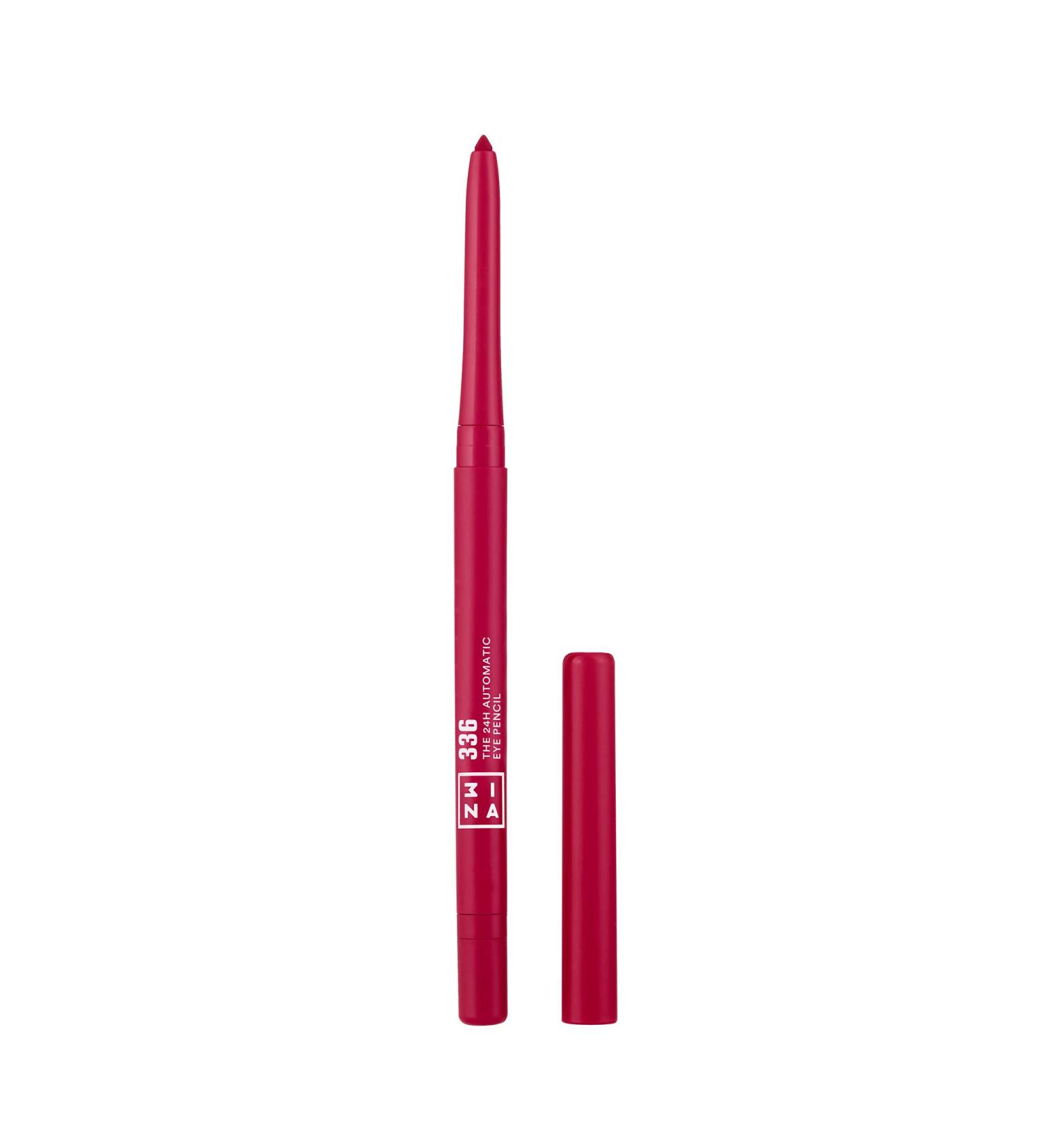 3ina 24H Automatic Eye Pencil 336 - Rose Red | Long-Lasting Highly Pigmented Vegan & Cruelty-Free Makeup - Buy Online on GoSupps.com
