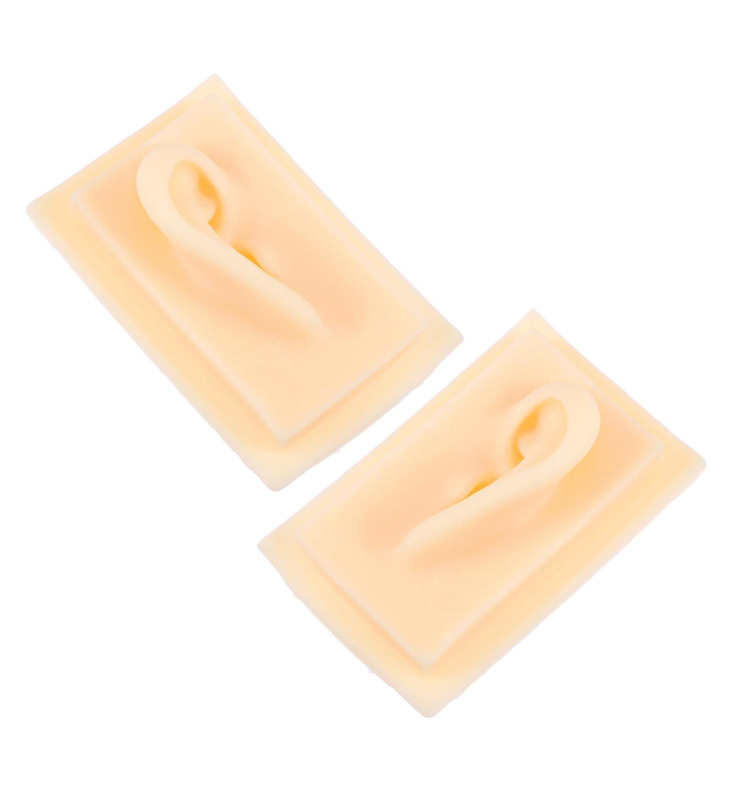 FOMIYES 1pair Silicone Ear Model Realistic Simulation Ear Teaching Model for Students and Professionals and Reusable for Hand-held Practice and Earring Displays - Buy Online on GoSupps.com