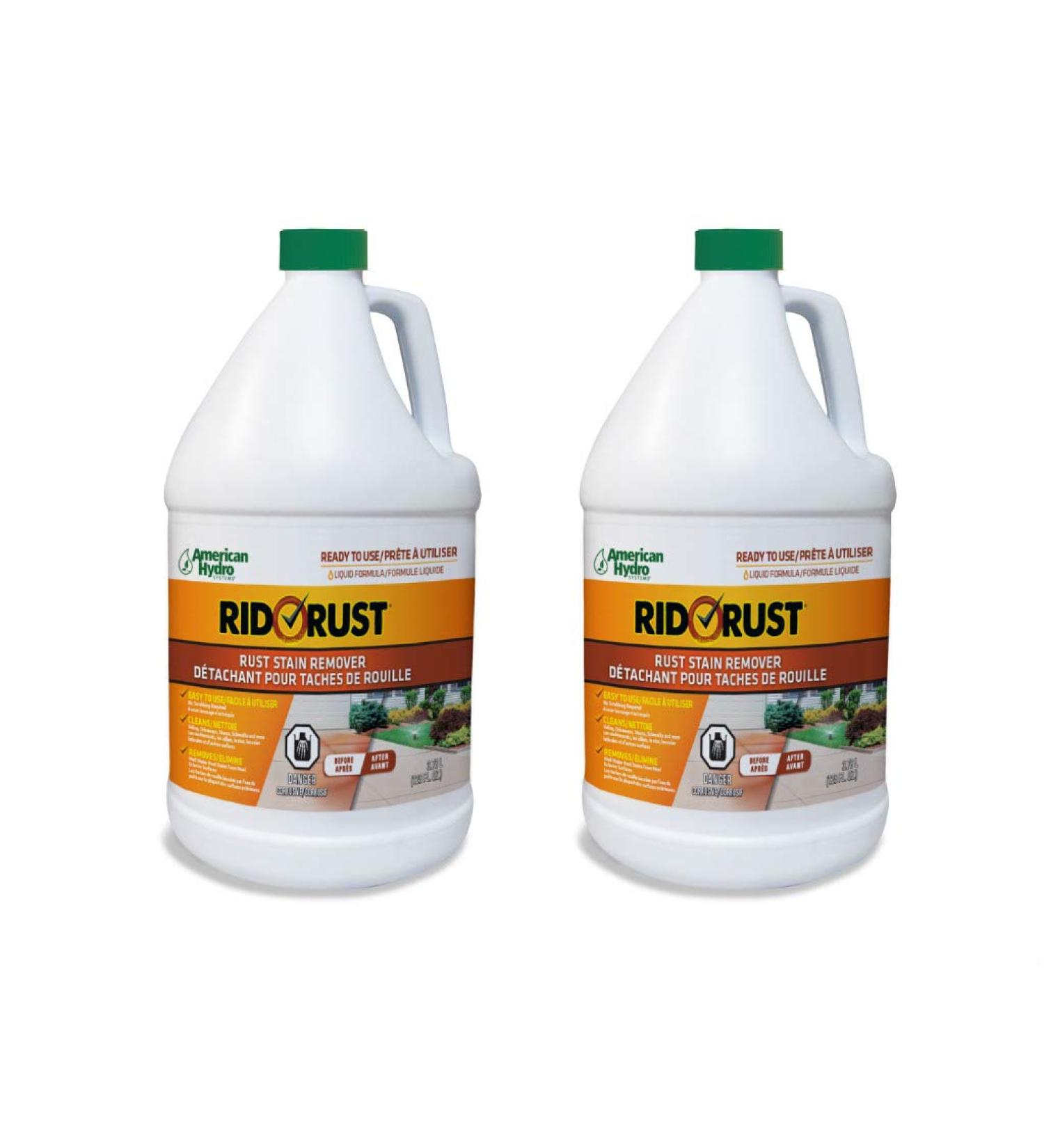 American Hydro Systems 2662 Rid O' Rust Liquid Rust Stain Remover 1 Gallon - Pack of 2 - Buy Online on GoSupps.com