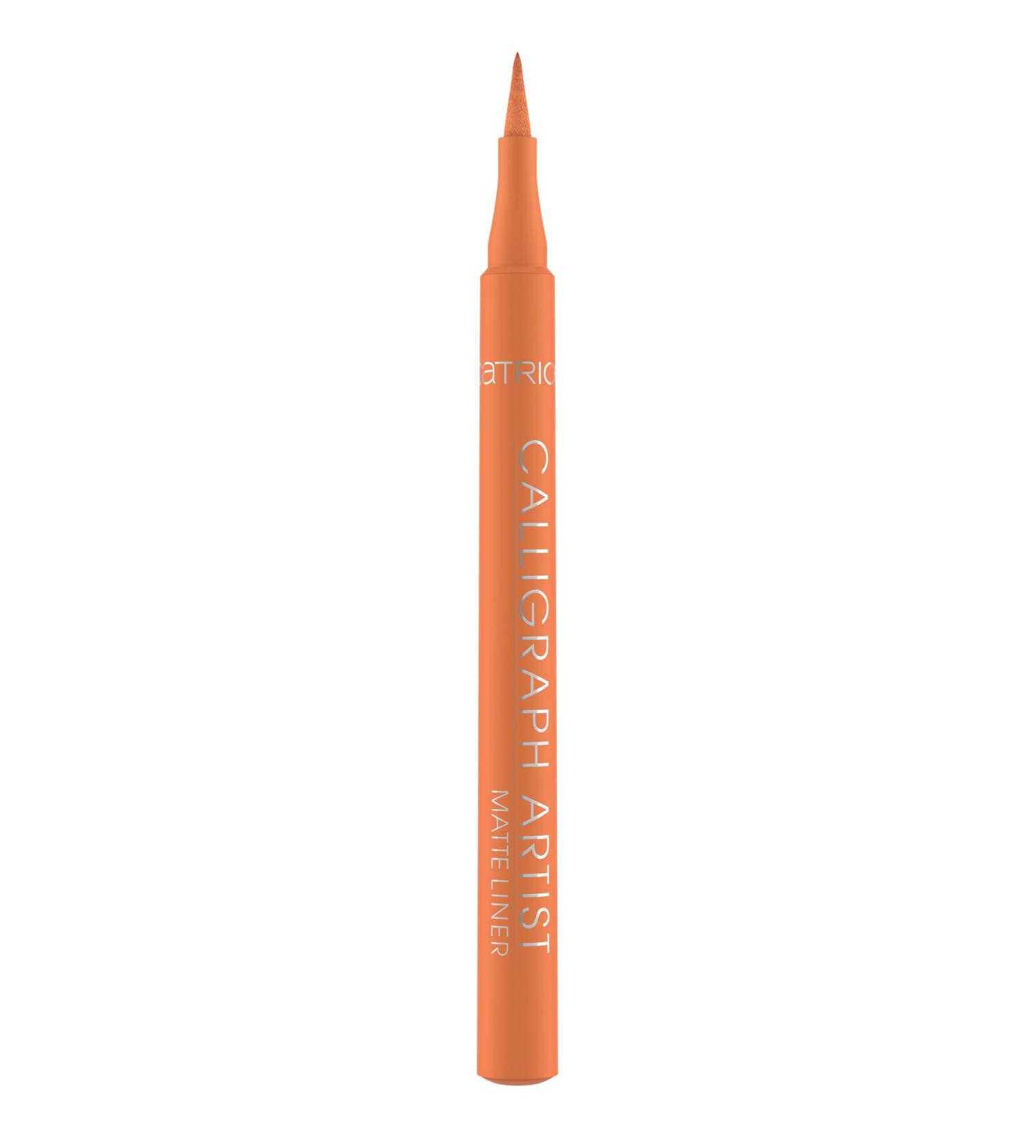 Catrice Calligraph Artist Matte Liner No. 050 - Orange Vegan Eyeliner Color-Intensive Microplastic & Nanoparticle Free Perfume-Free 1.1ml (Setting Sun) - Buy Online on GoSupps.com