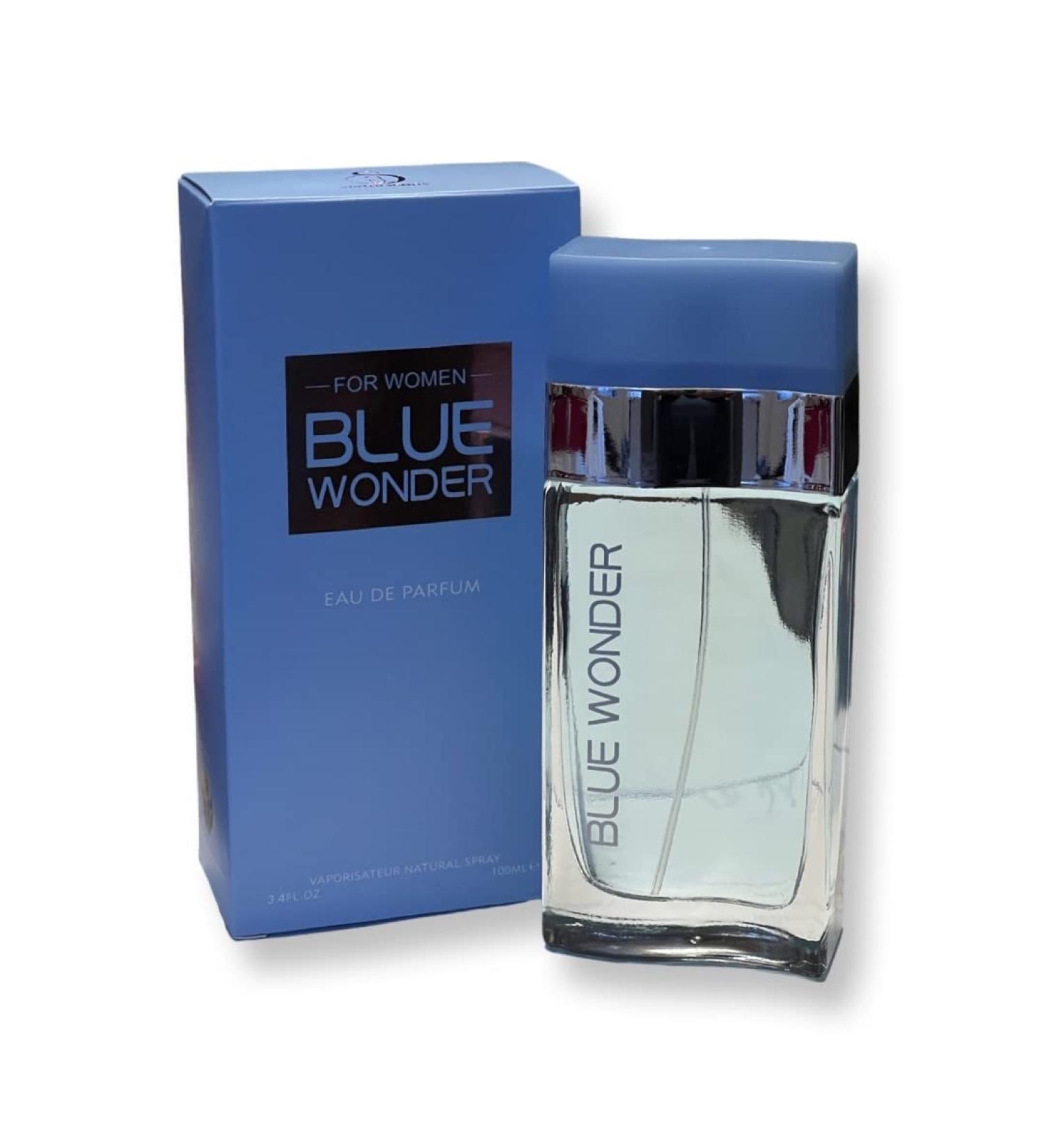 BLUE WONDER For Women Eau de Parfum - Top Notes of Sicilian Lemon Cedar and Bluebell - 3.4 Fl Oz - Buy Online on GoSupps.com