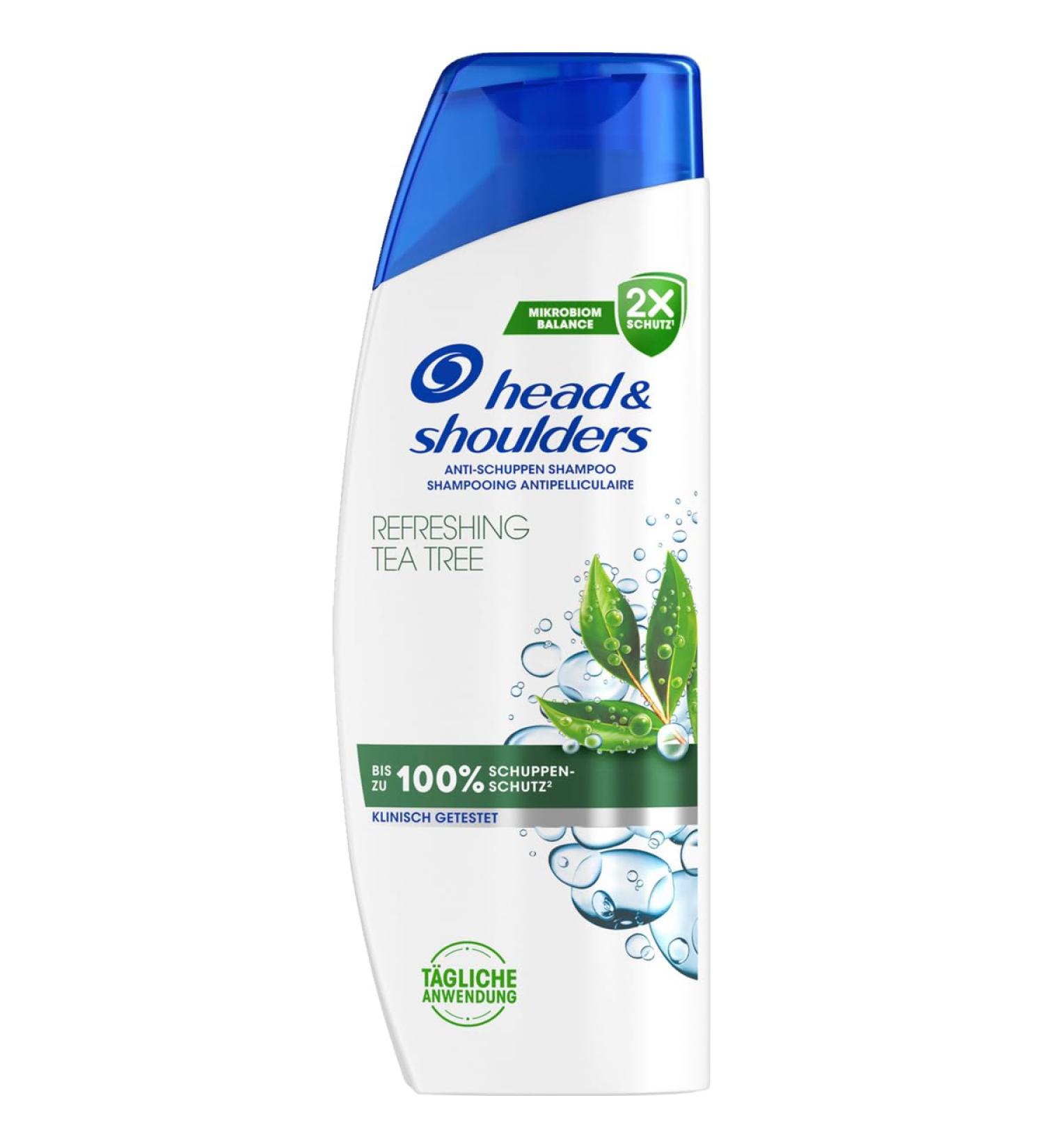 Head & Shoulders Refreshing Tea Tree Anti-Dandruff Shampoo 300ml Daily use Up to 100% dandruff protection Clinically tested For all hair and scalp types