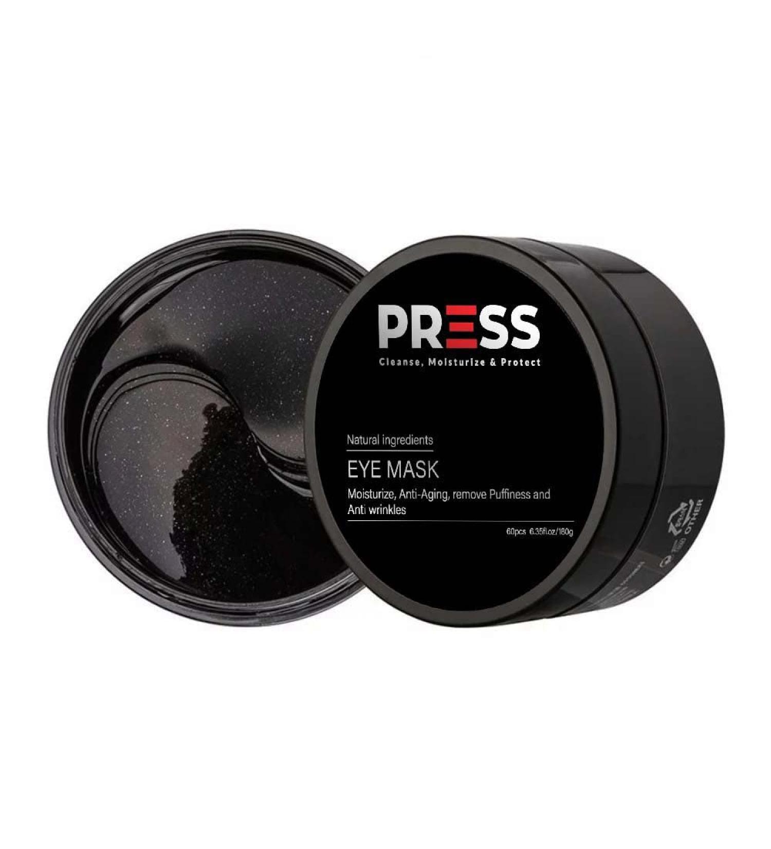 PRESS SKINCARE Under Eye Mask Patches - 30 Pairs for Dark Circles Puffiness & Wrinkles with Collagen Hyaluronic Acid & Black Pearl - Buy Online on GoSupps.com