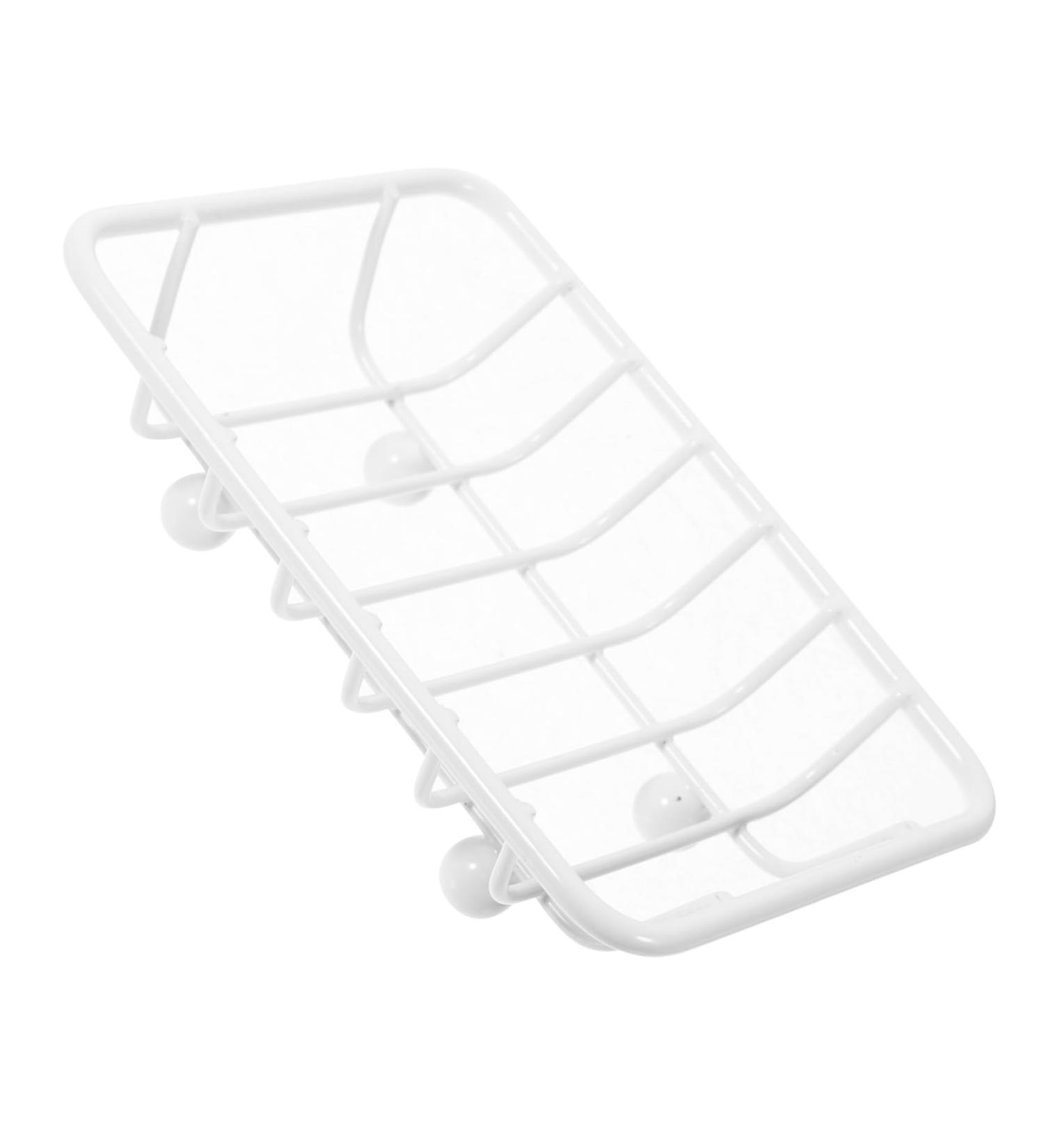 Ciieeo Soap Holder Soap Dish for Shower Metal Soap Rack Waterfall Soap Dish Shower Soap Dish Draining Soap Dishes Metal Soap Dish Bathroom Soap Case Bath Soap Wrought Iron Sponge Travel White 12.00X9.00X3.00CM - Buy Online on GoSupps.com