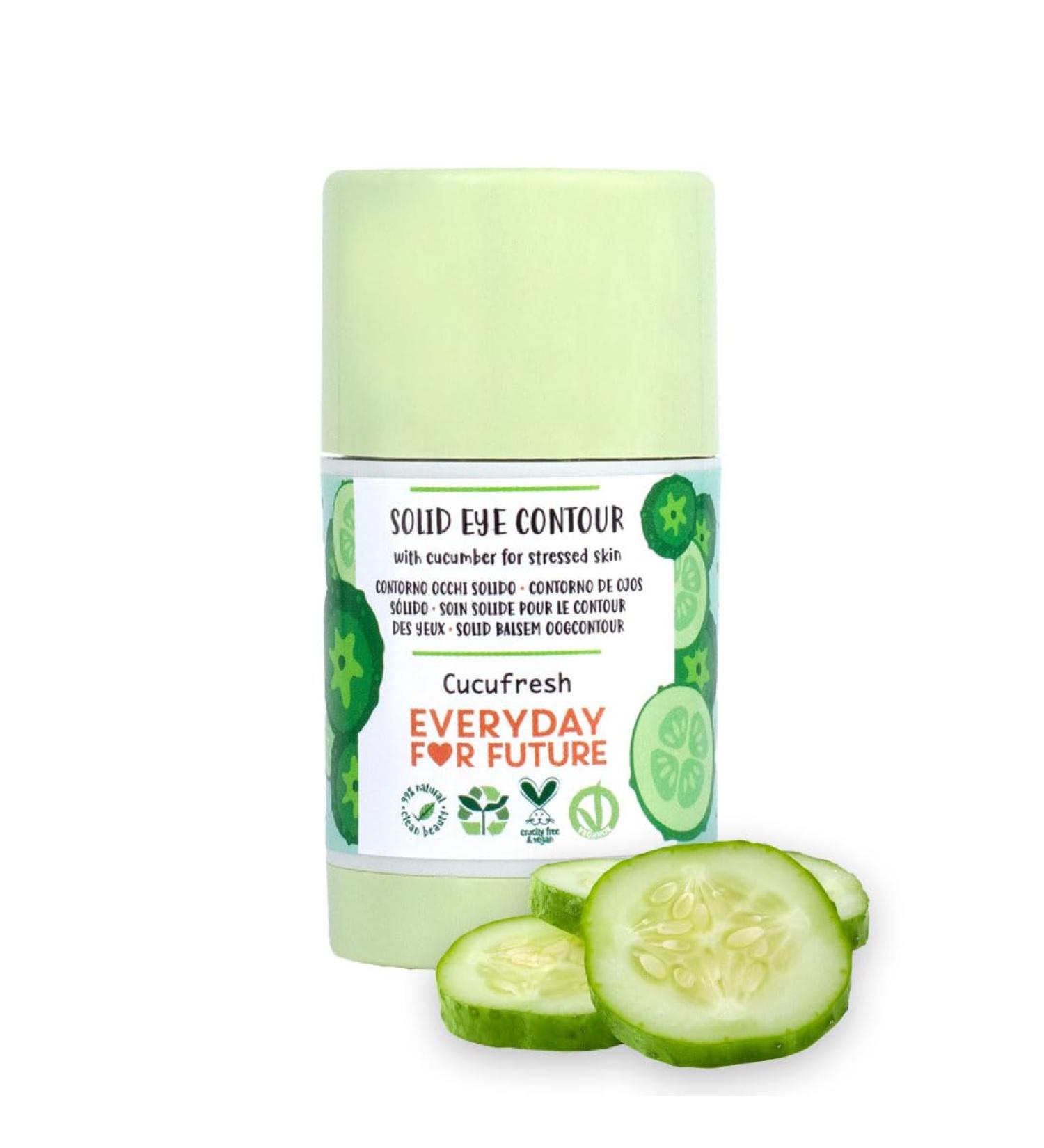 Cucumber Solid Eye Contour Serum Stick | Vegan & Cruelty-Free Cooling Eye Serum | 99% Natural | 1.06 oz | Shop Internationally - Buy Online on GoSupps.com