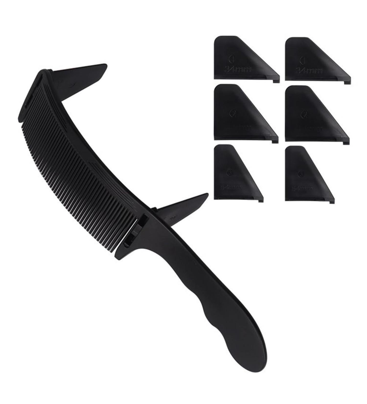 zabeto 1Set Positioning Comb Barber Hair Cutting Comb Salon Hairdressing Clipper Curved Comb for Men Hair Styling Tool Black - Buy Online on GoSupps.com