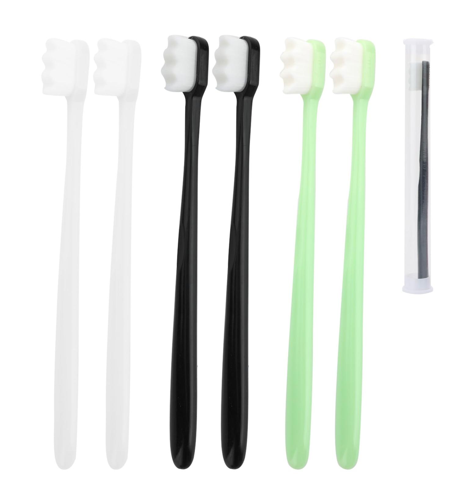 Fluhaw Toothbrush Extra Switch 6-Pack Ultra-Wicked Micro-Nano Bristles for Sensitive Gums & Teeth | International Shipping - Buy Online on GoSupps.com