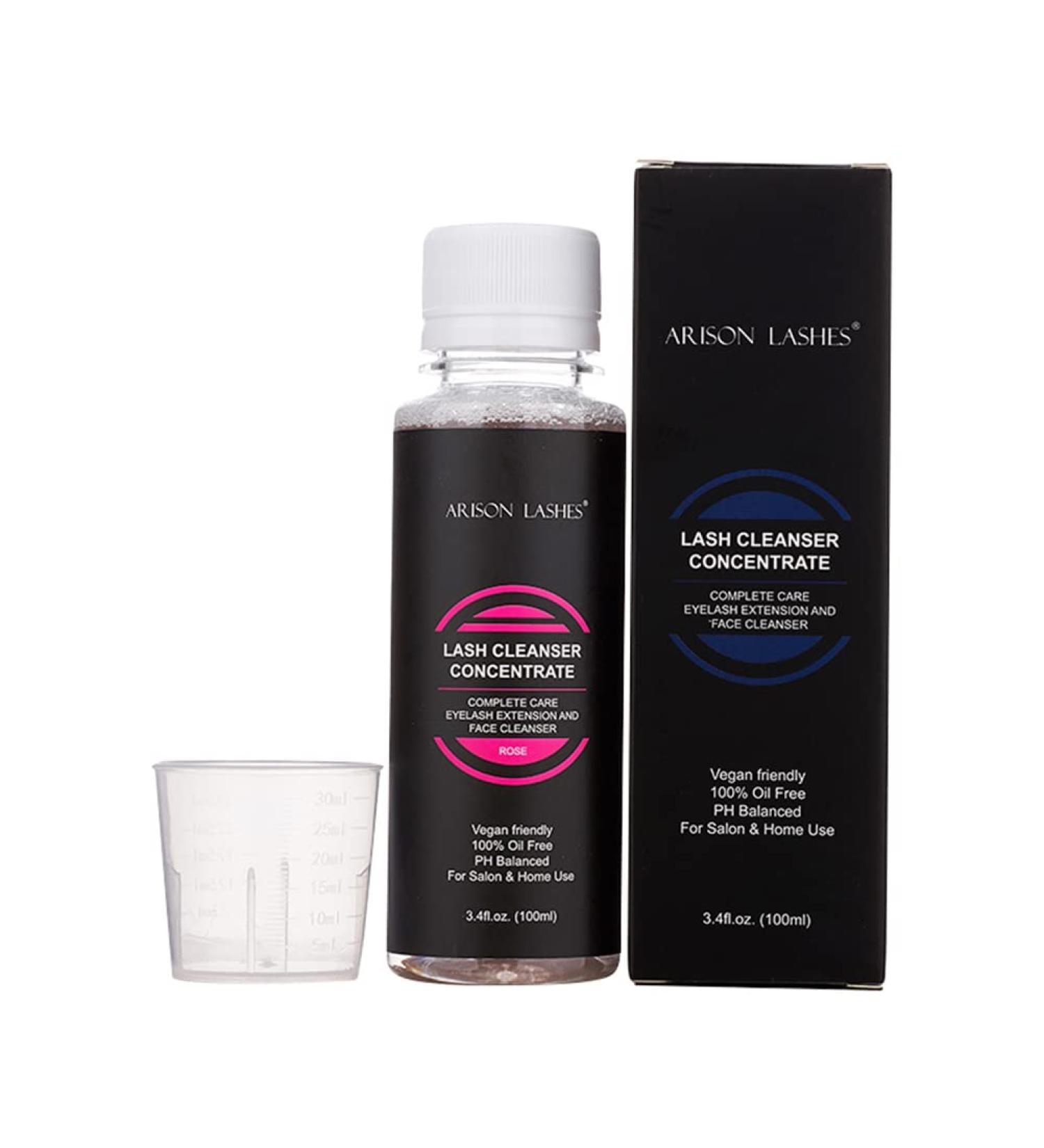 Professional Eyelash Cleanser Concentrate - 100ml Natural Foaming Shampoo for Lash Extensions - DIY Paraben & Sulfate Free - Salon Quality Home Care - Buy Online on GoSupps.com